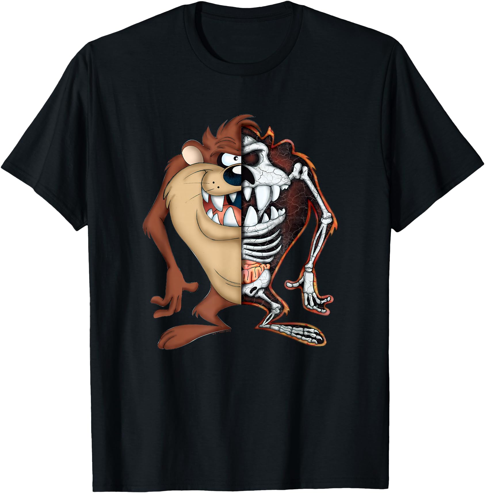 Looney Tunes Taz Half Skeleton