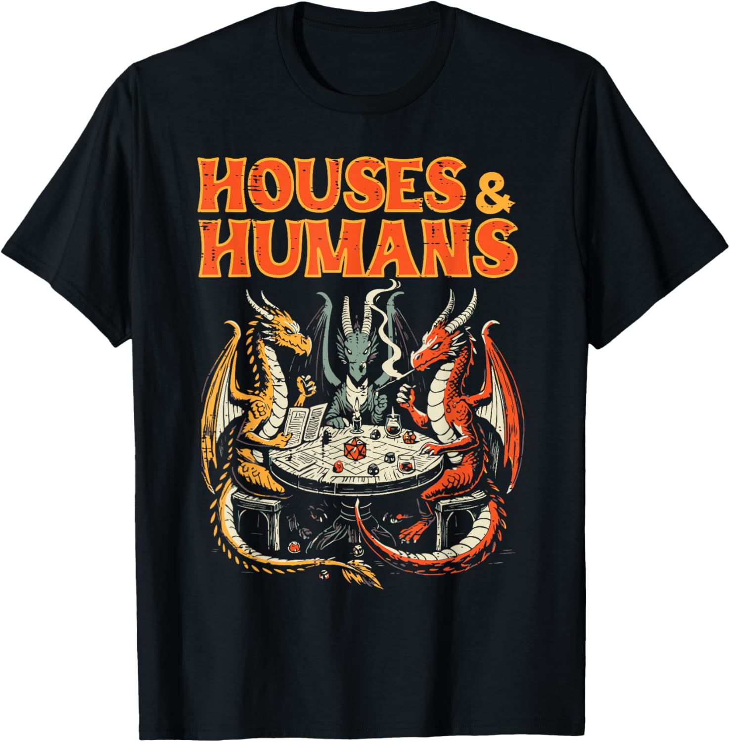 Gaming Houses Humans Funny Rpg Parody Gamer Men Boys Kids