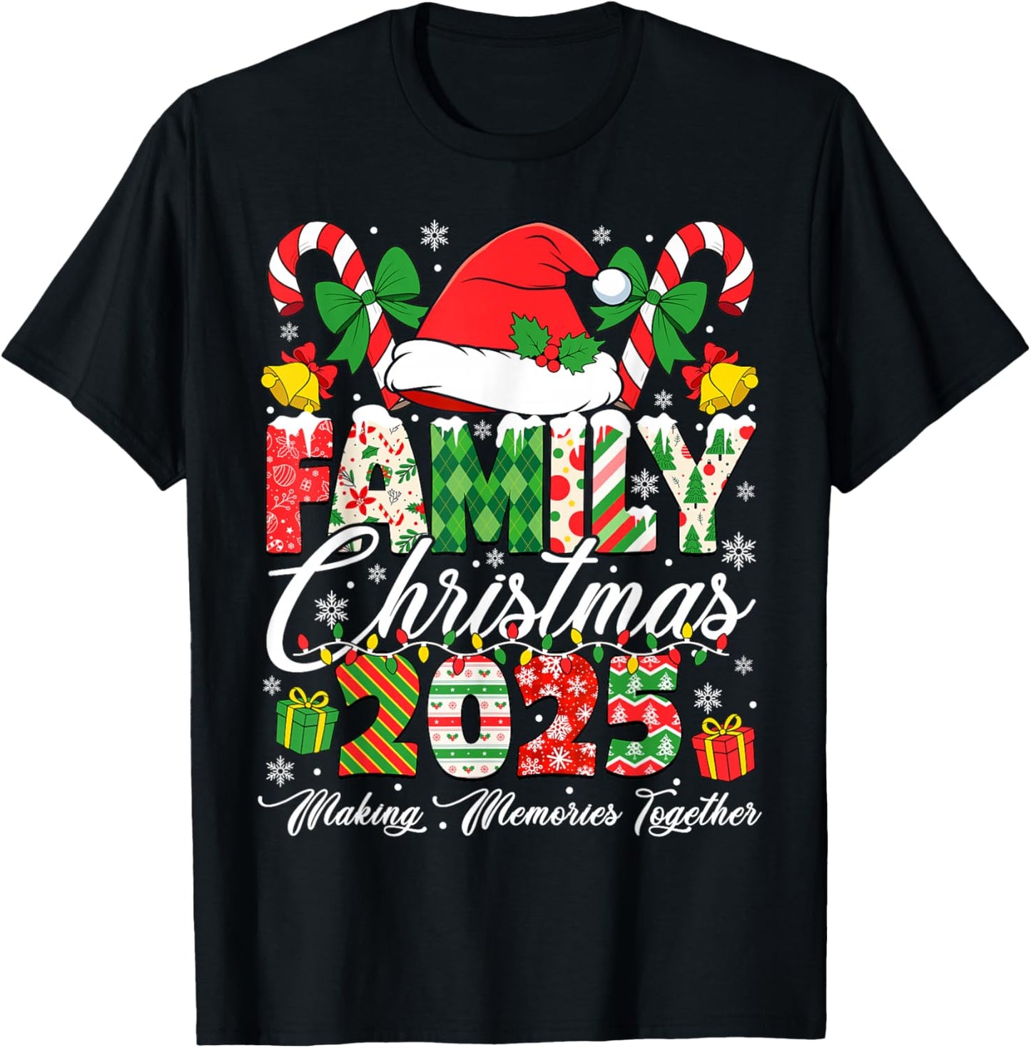 Family Christmas 2025 Matching Squad Santa Elf Funny Xmas