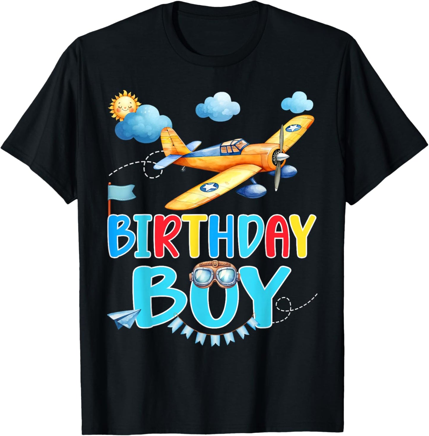Kids Birthday Boy Flight Crew Squad Airplane Matching Family