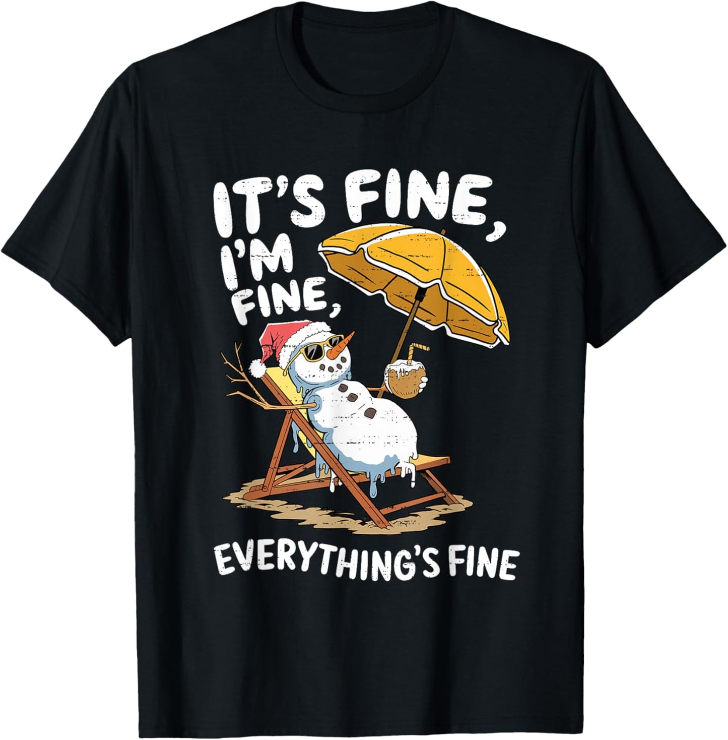 Funny Snowman Christmas In July Xmas Summer Christmas