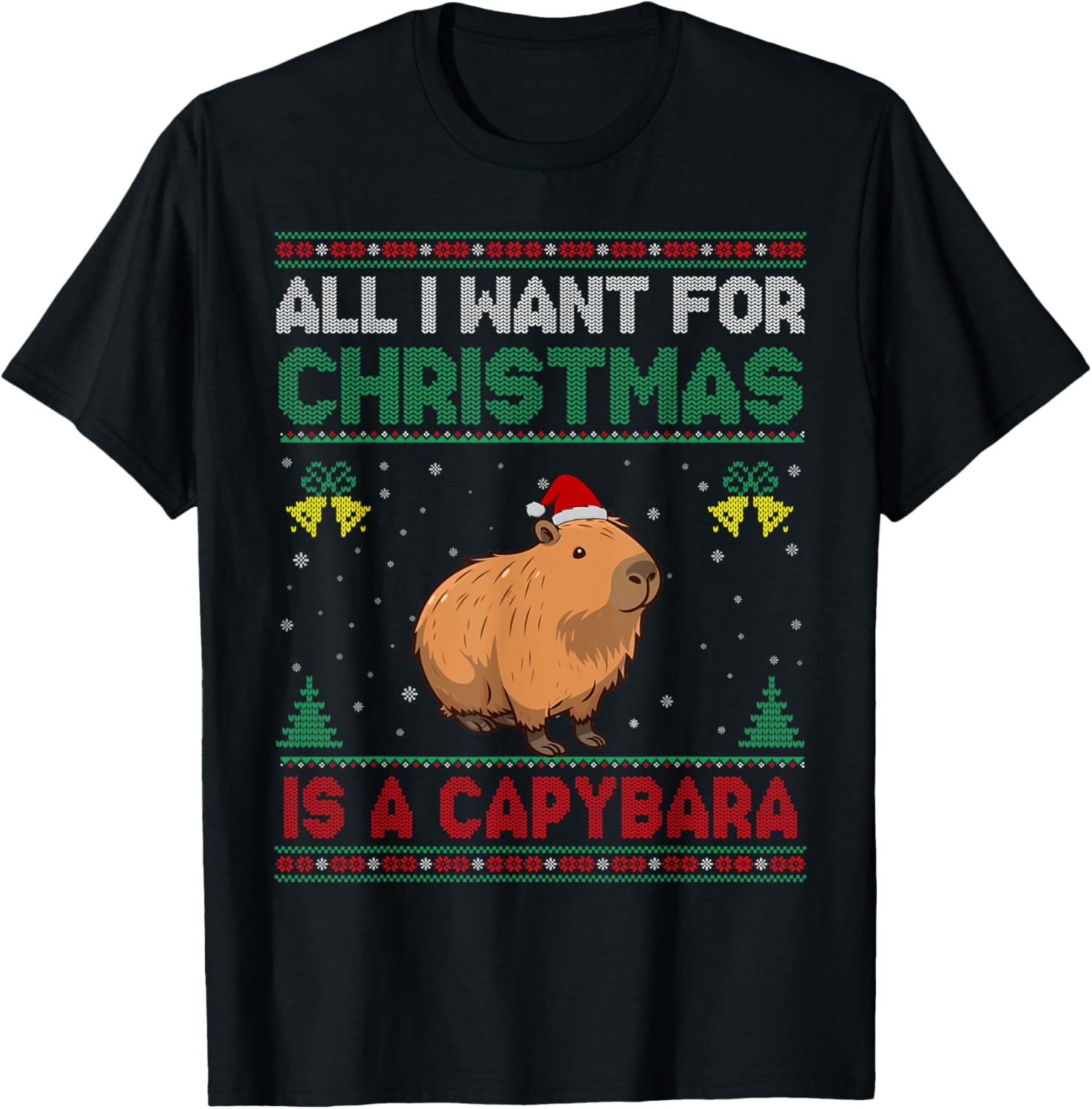 All I Want For Christmas Is A Capybara Ugly Sweater
