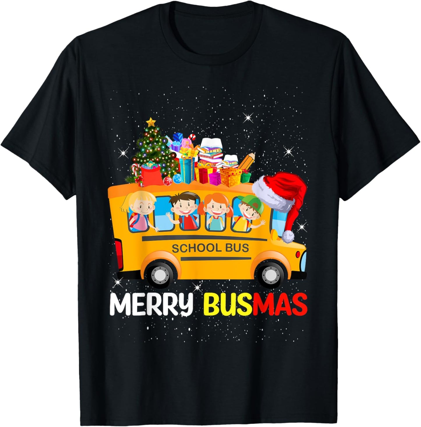 School Bus Driver Christmas Pajamas Merry Busmas Xmas Ugly
