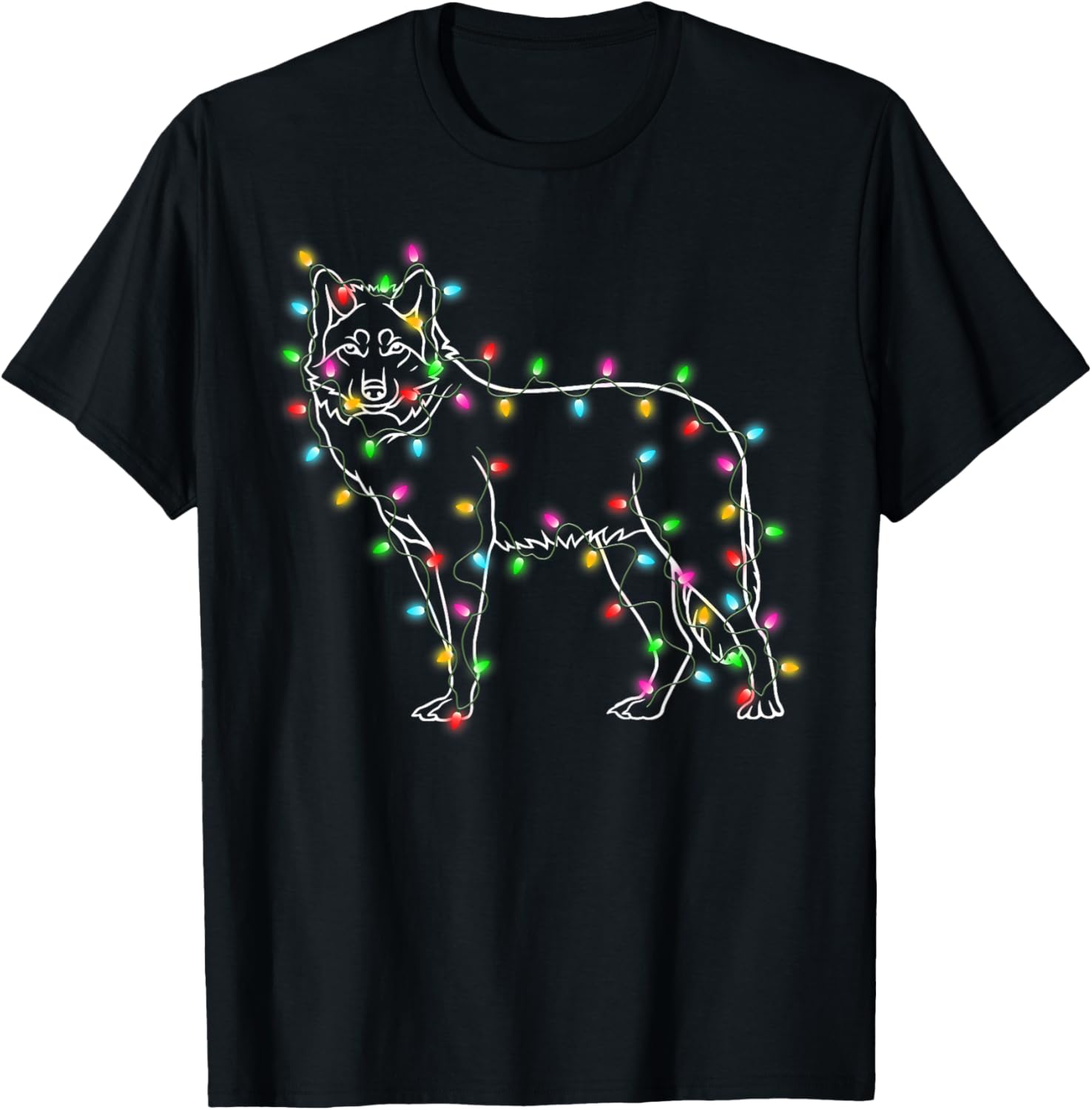 Wolfs Tree Christmas Sweater Xmas Pet Animal Wolf Lover Gift