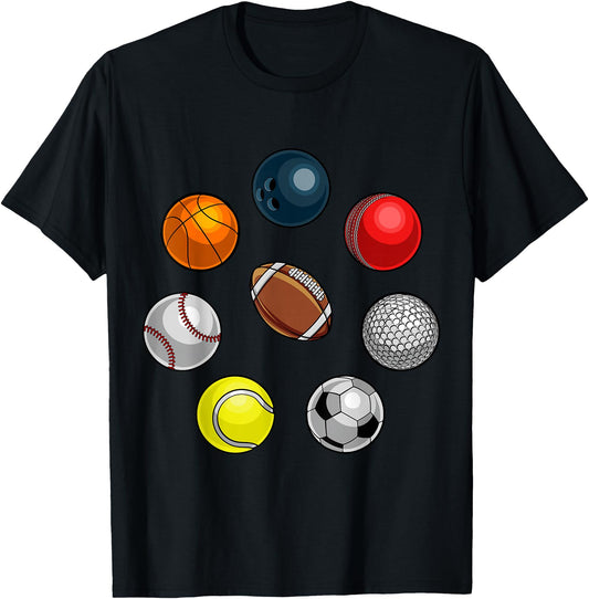 Cartoon sports balls design