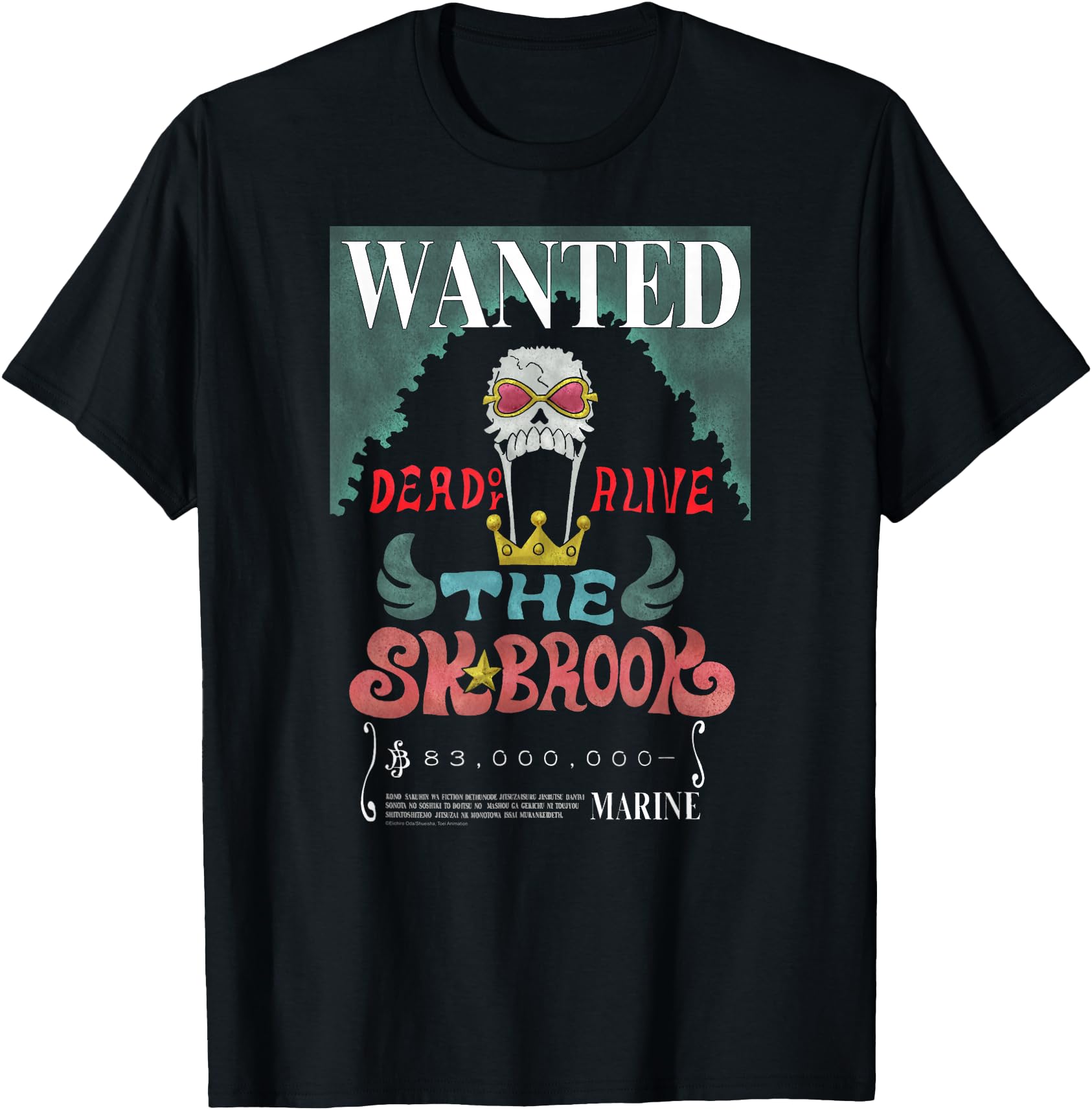 One Piece Anime Soul King Brook Wanted Poster