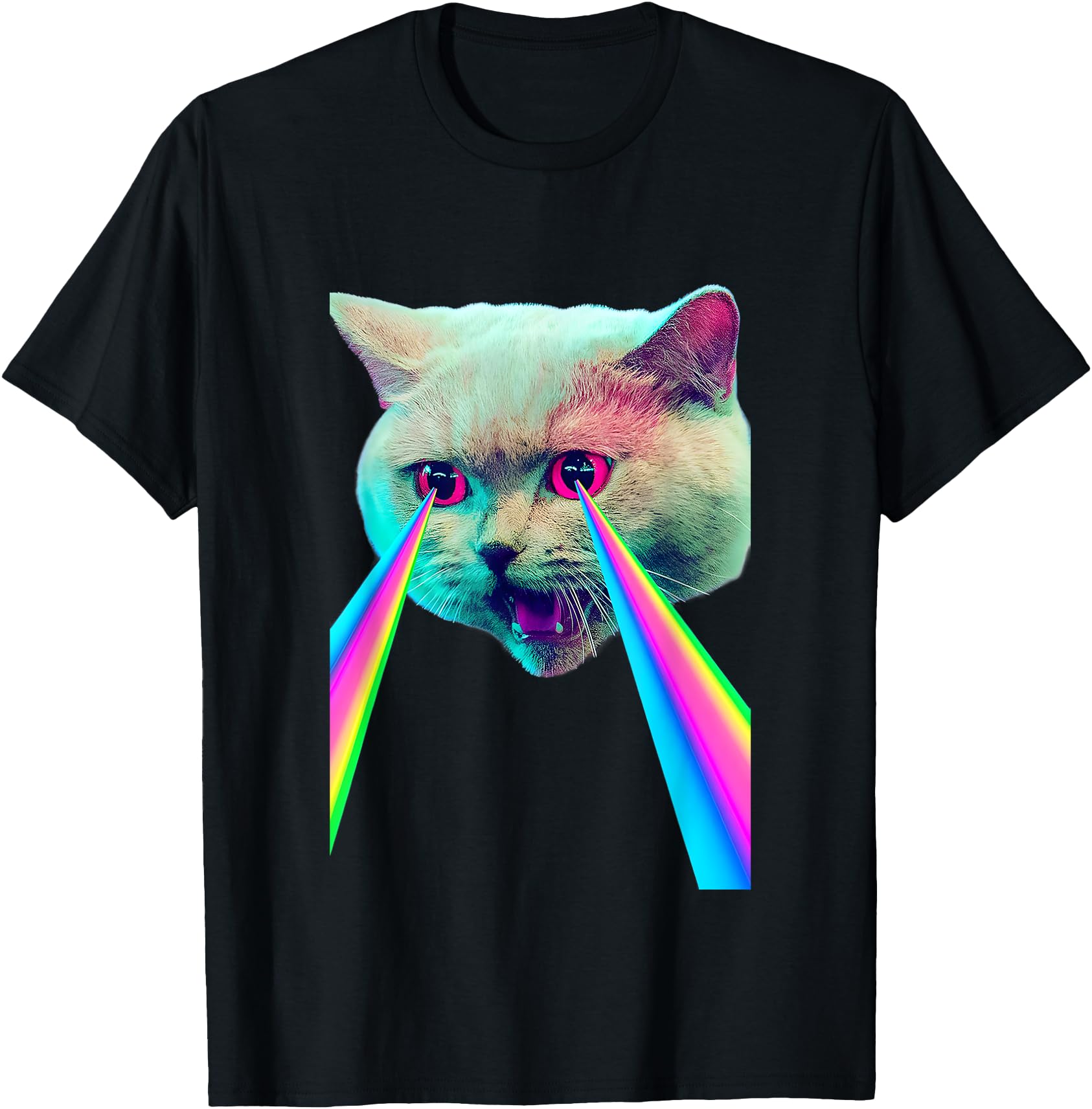 Laser Eyes Space Cat Funny Laser Cat Cute Space Cat Kitten