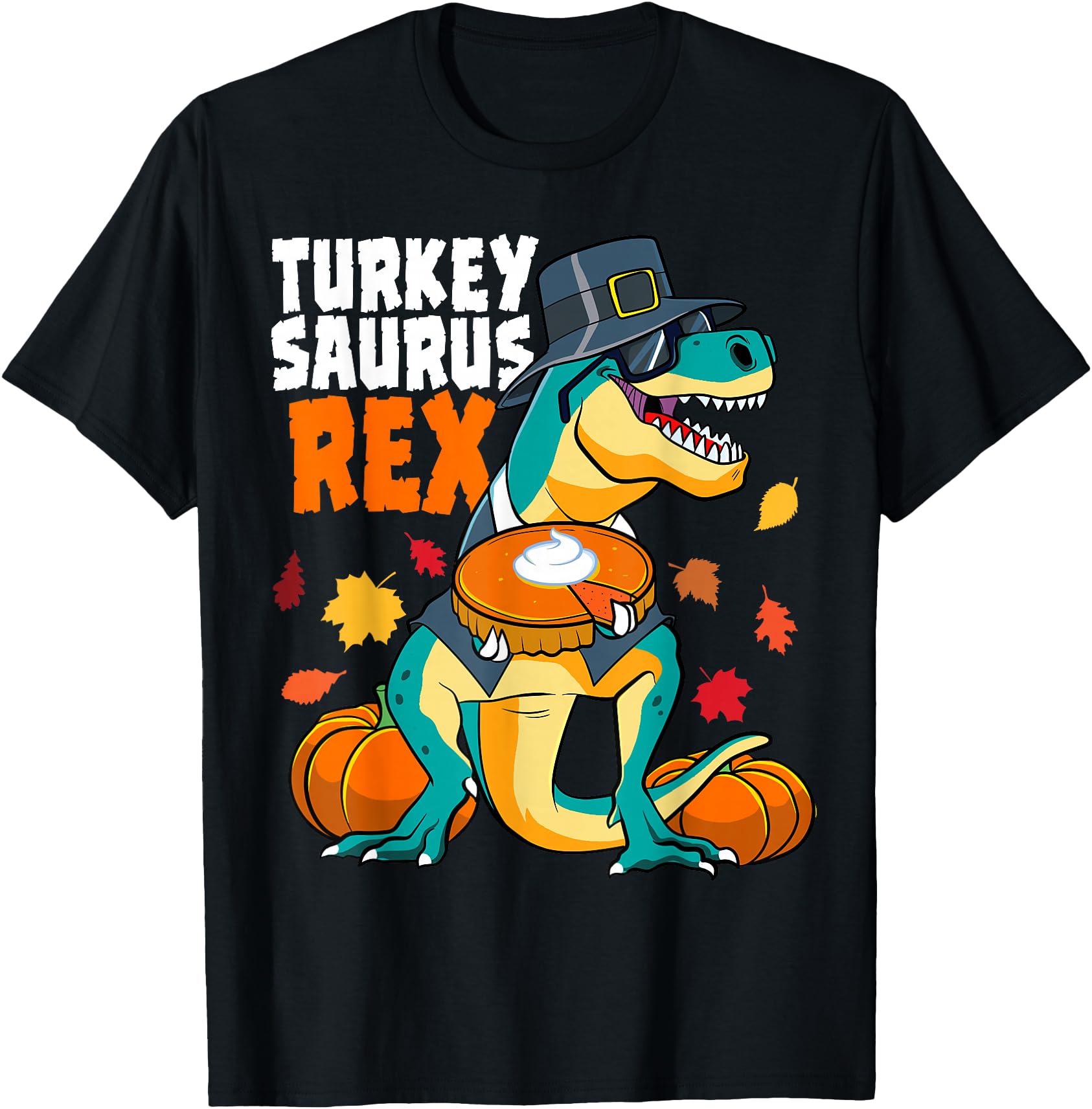 Dinosaur Thanksgiving Boys Turkey Saurus T Rex Dino