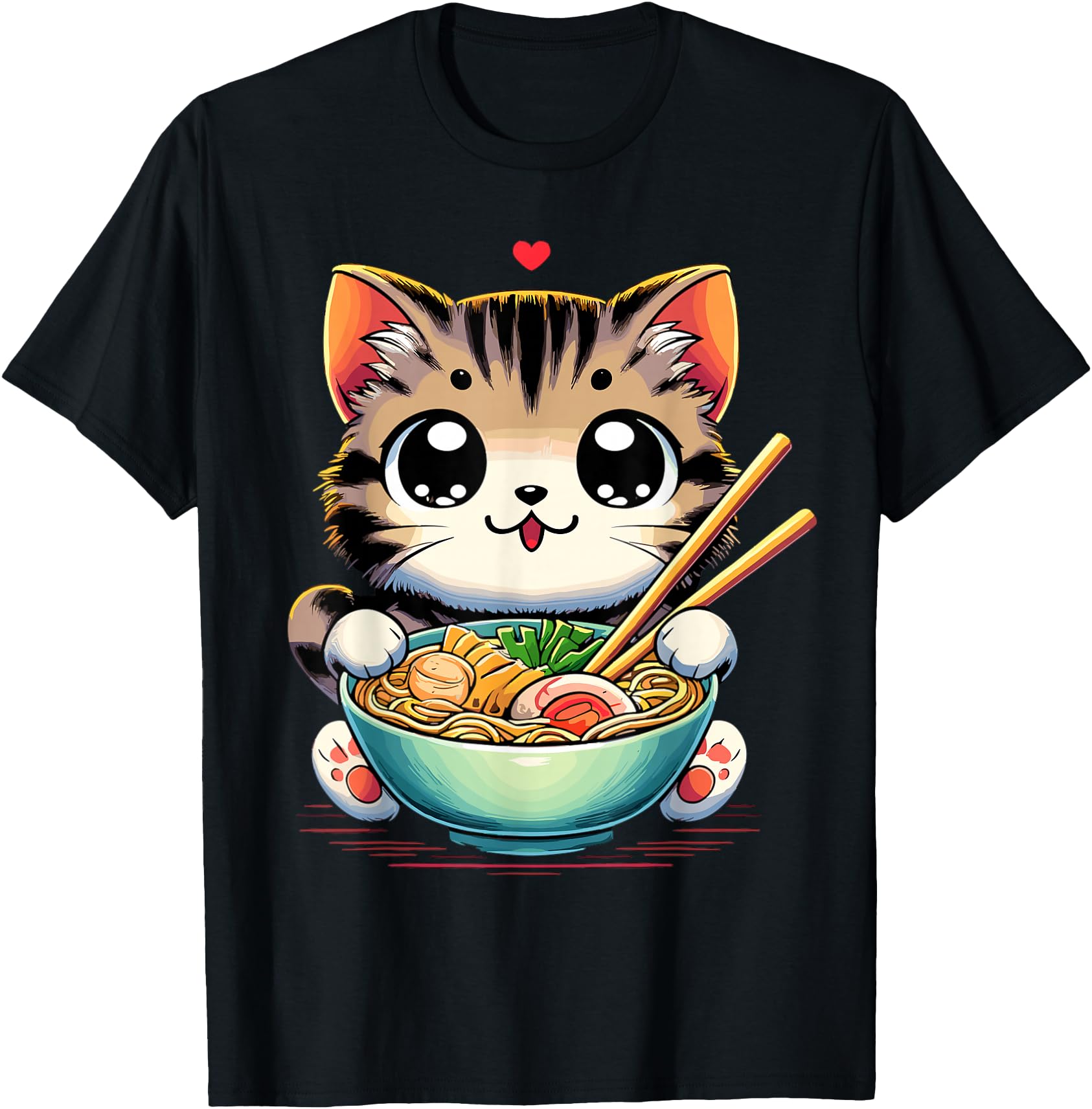 Cat Ramen Noodles Anime Kawaii Japanese Cat