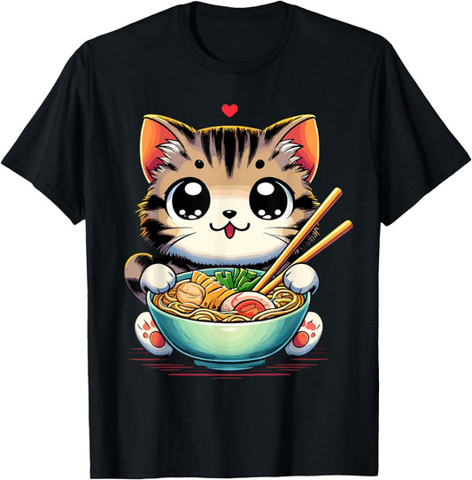 Cat Ramen Noodles Anime Kawaii Japanese Cat