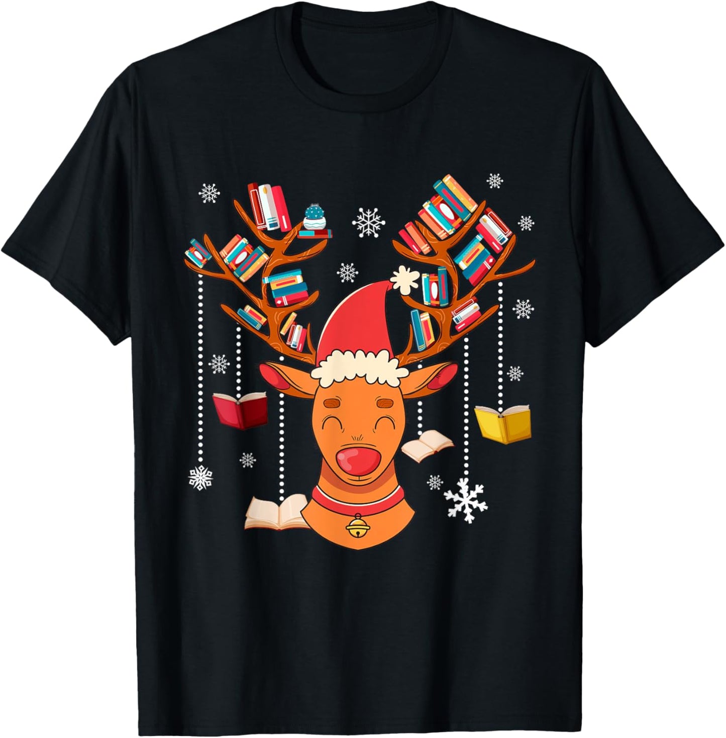 Christmas Librarian Reindeer Xmas Book Teachers Love Reading