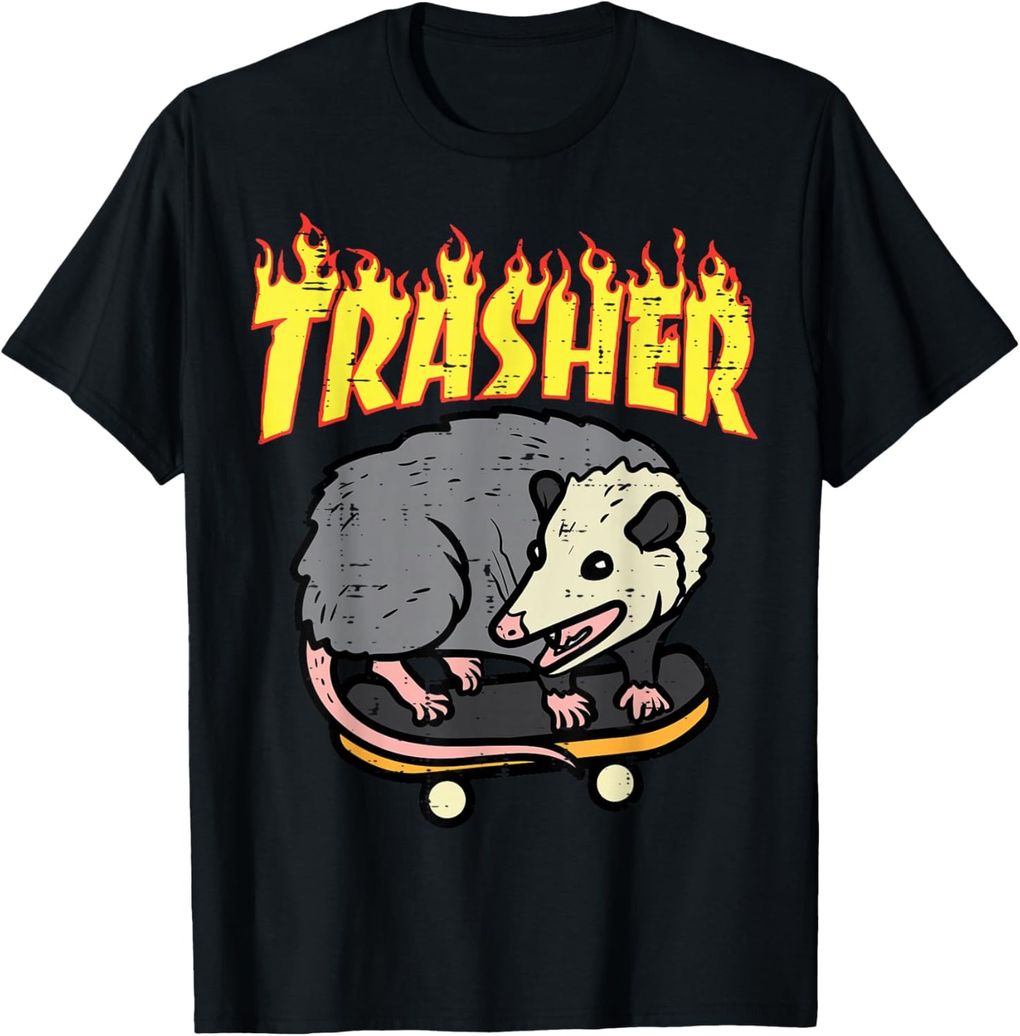 Opossum Skateboard Trasher Funny Possum Skater Men Boys Kids