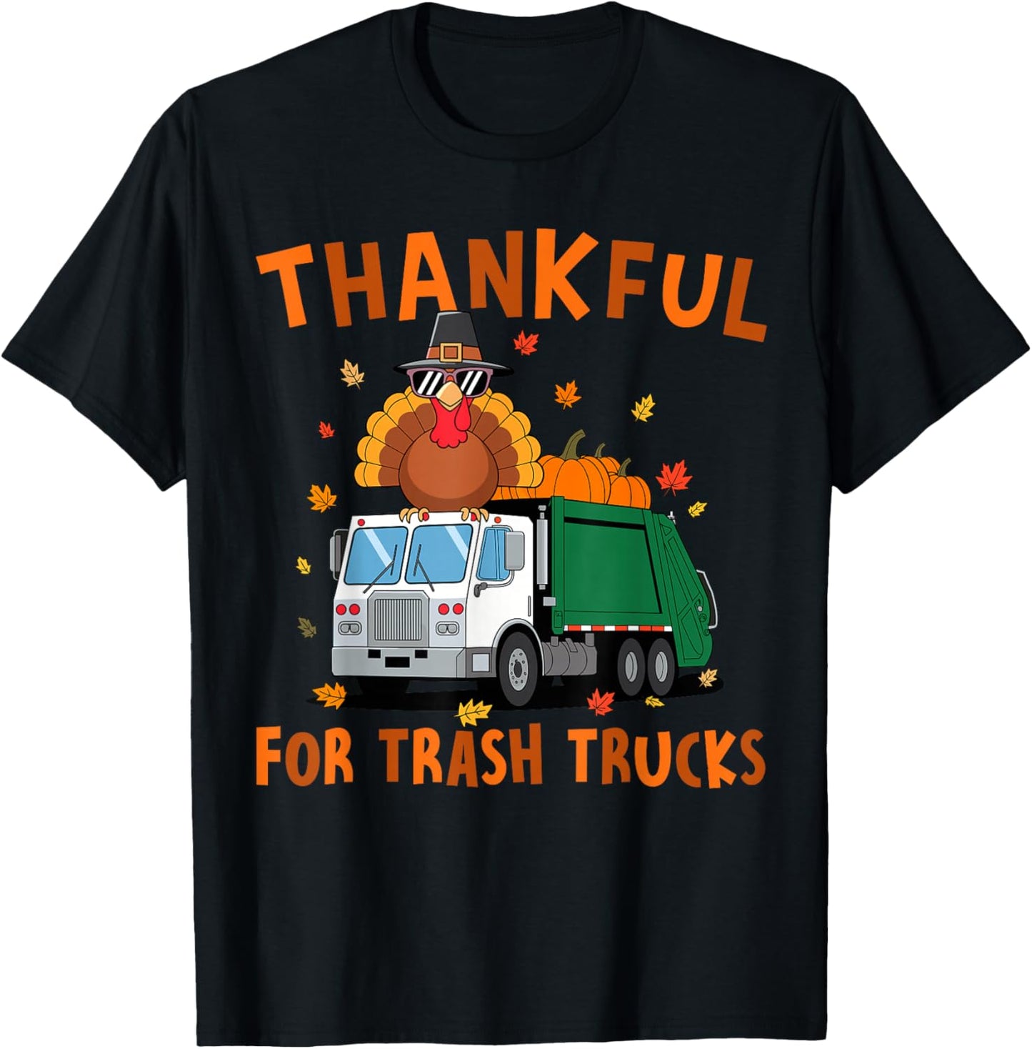 Thankful for Recycle Truck Thanksgiving Day Garbage Truck