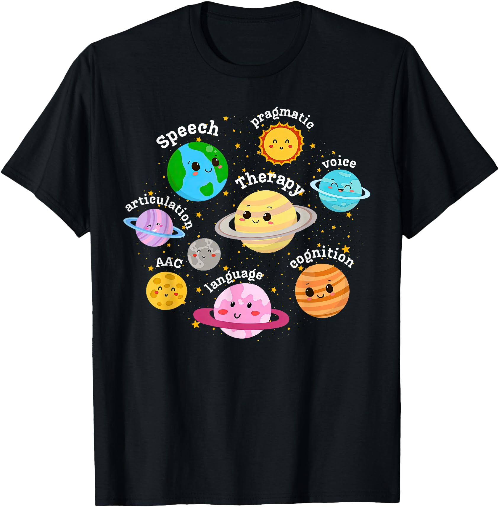 Speech Therapy Solar System Outer Space Pediatric SLP Retro