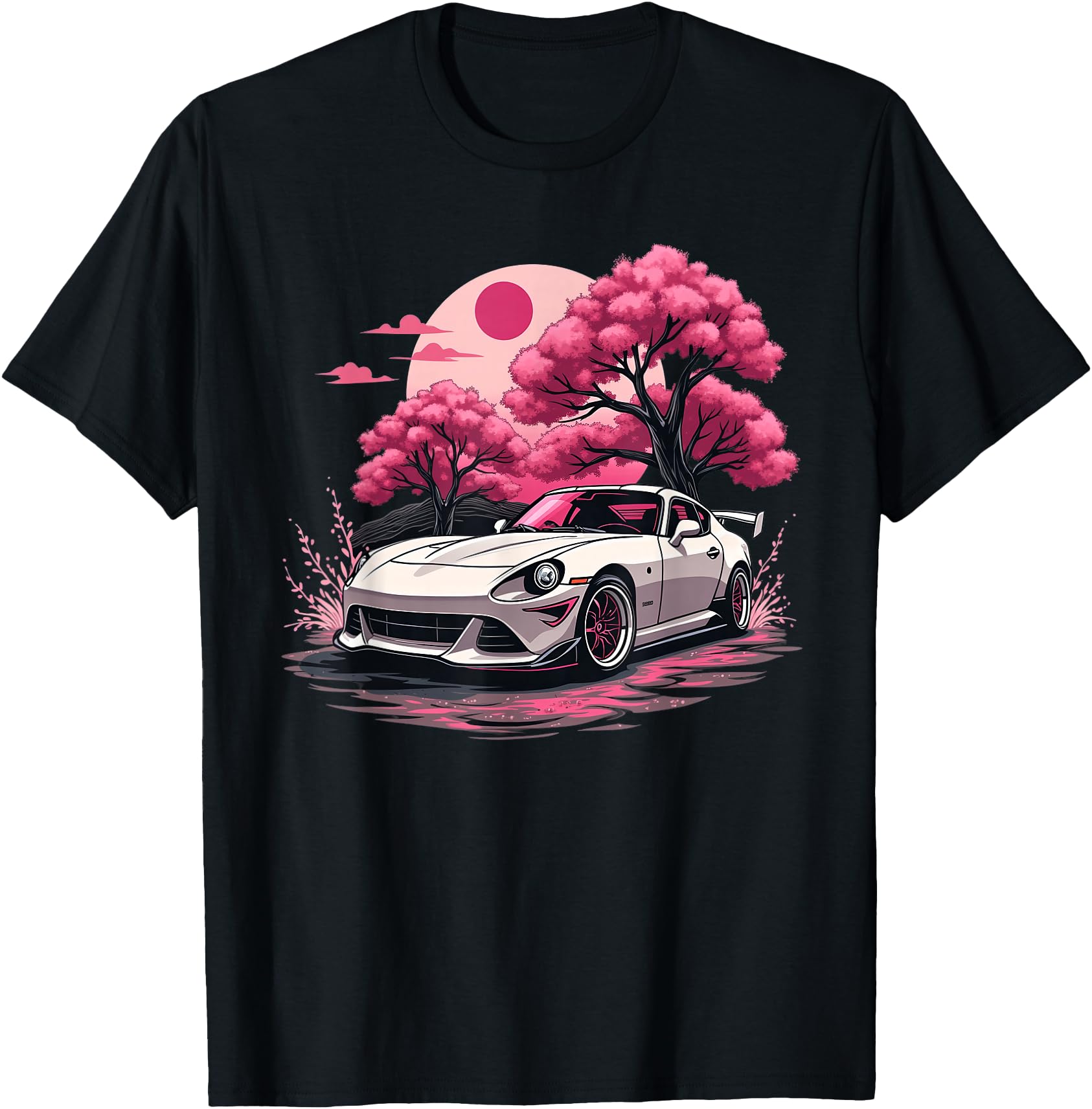 Love JDM Race Girl Racer Car Sakura Pink Cherry Blossom