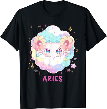 Celestial Astrology Aries Kawaii Chibi Ram Zodiac Sign