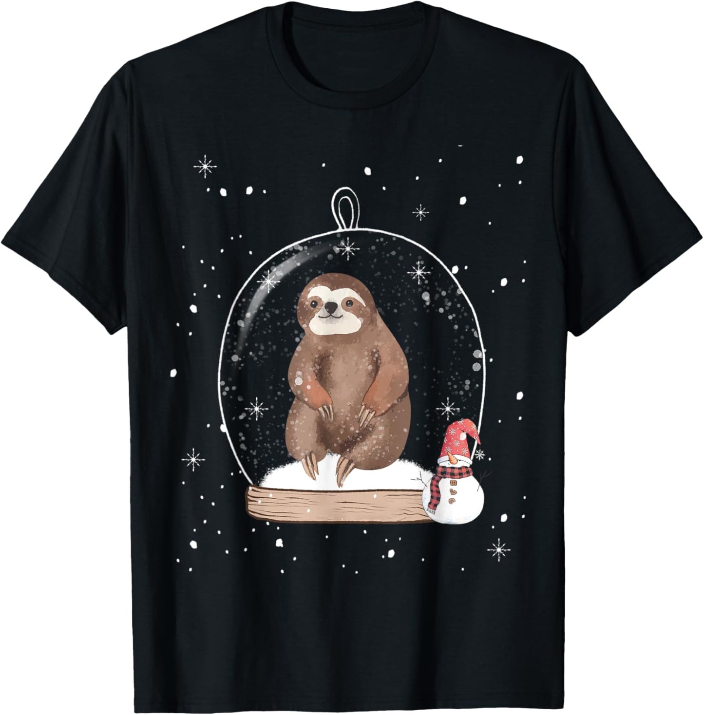 Christmas Sloth Snow Globe Pajama