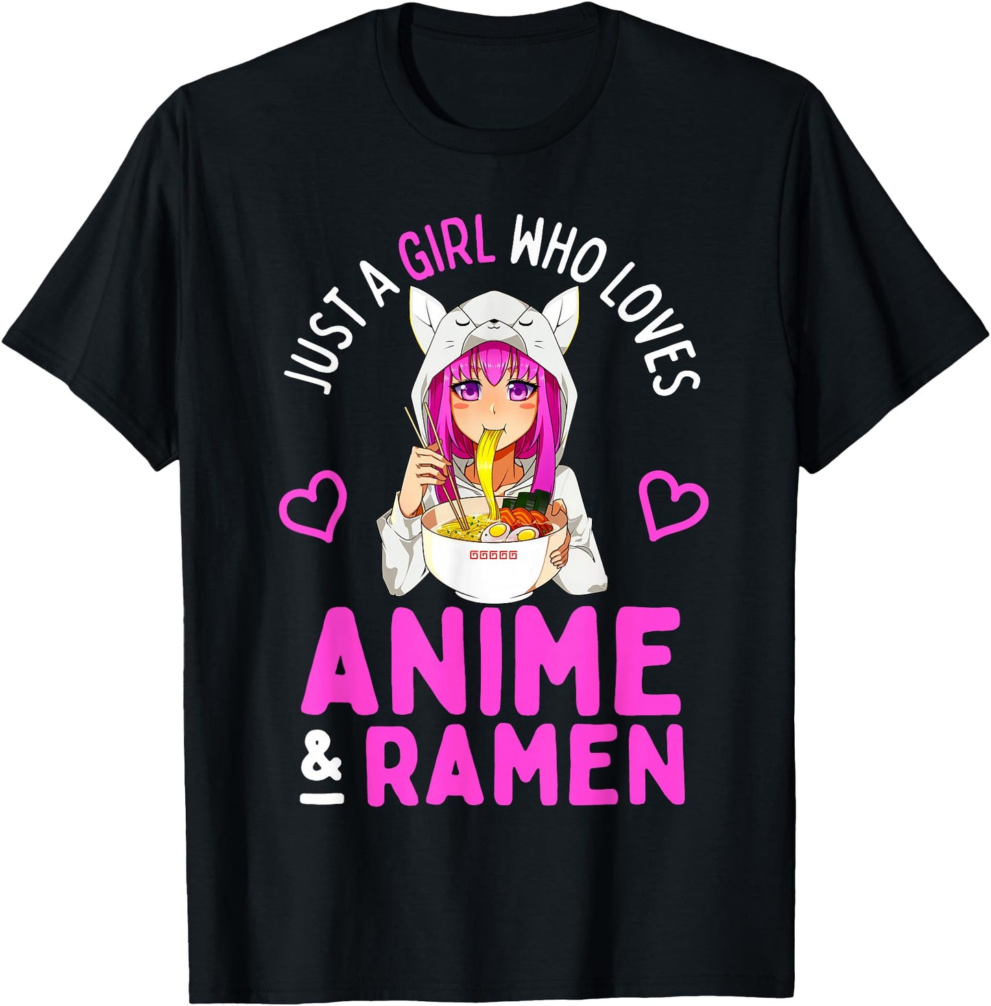 Just a Girl Who Loves Anime and Ramen Bowl Japanese Girls