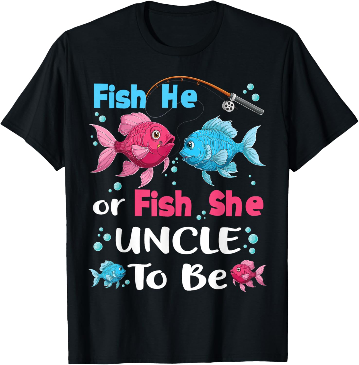 fish he or fish she gender reveal family matching Uncle