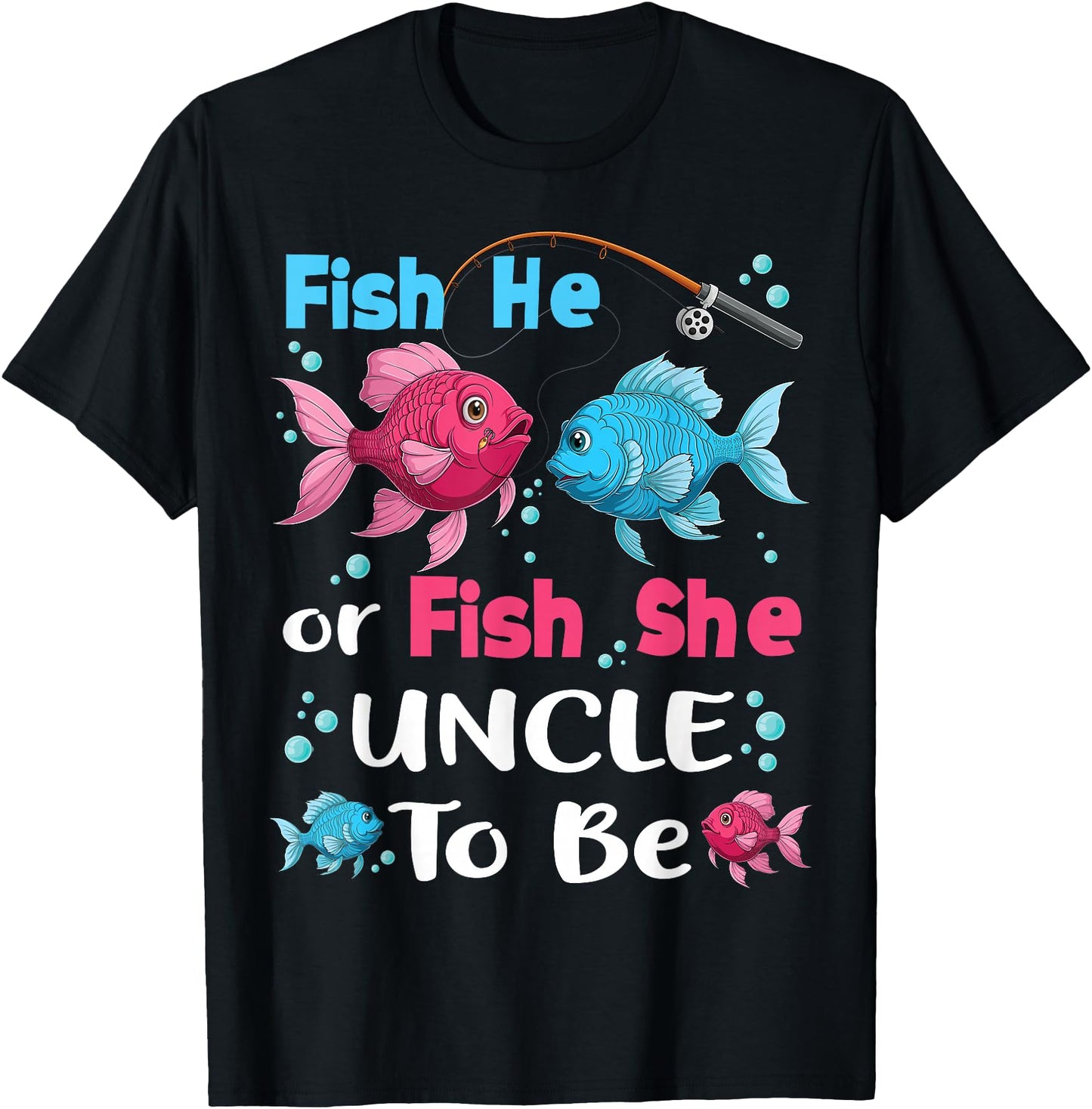 fish he or fish she gender reveal family matching Uncle