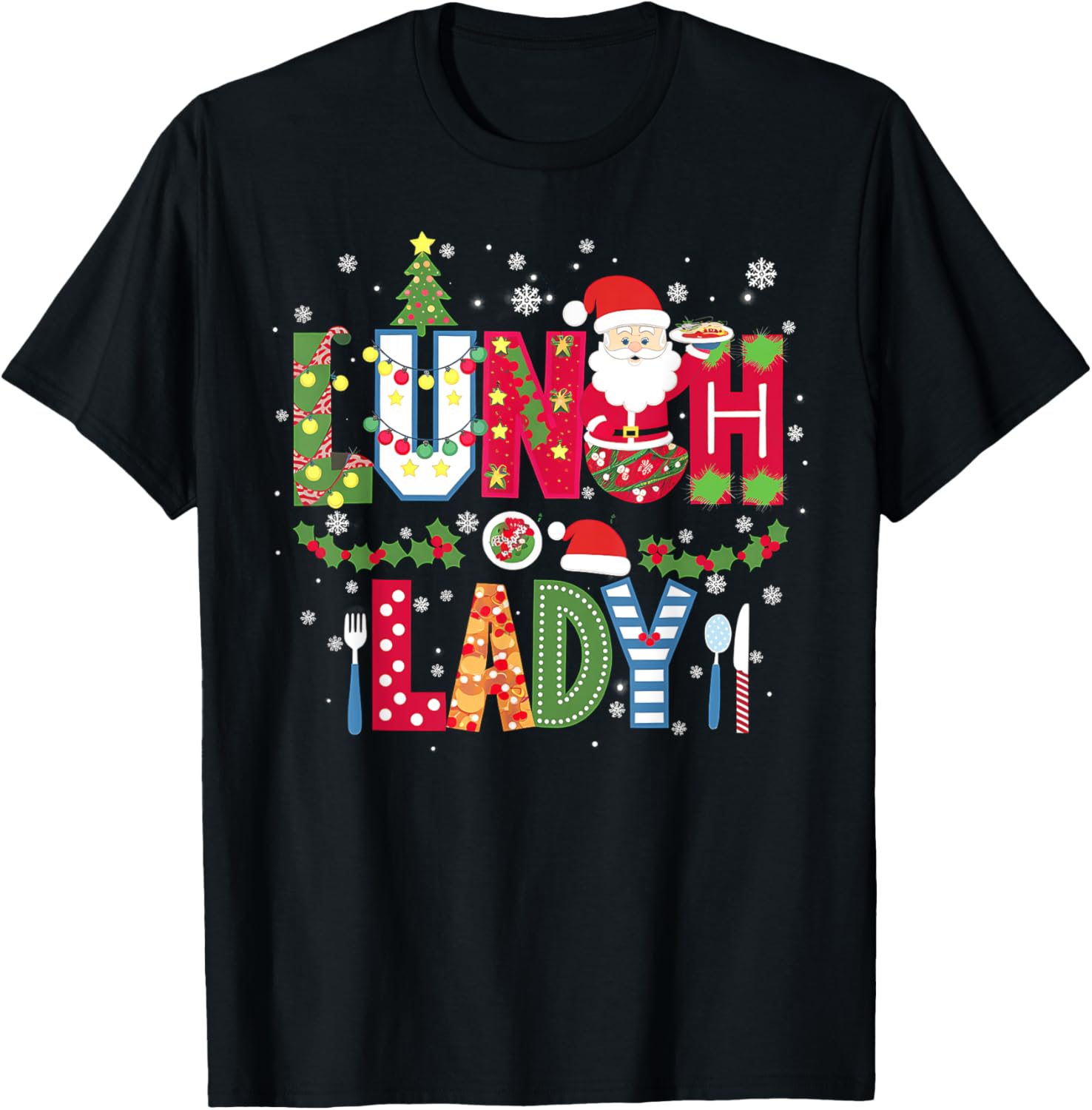 Xmas Cafeteria Worker Christmas School Lunch Lady Christmas
