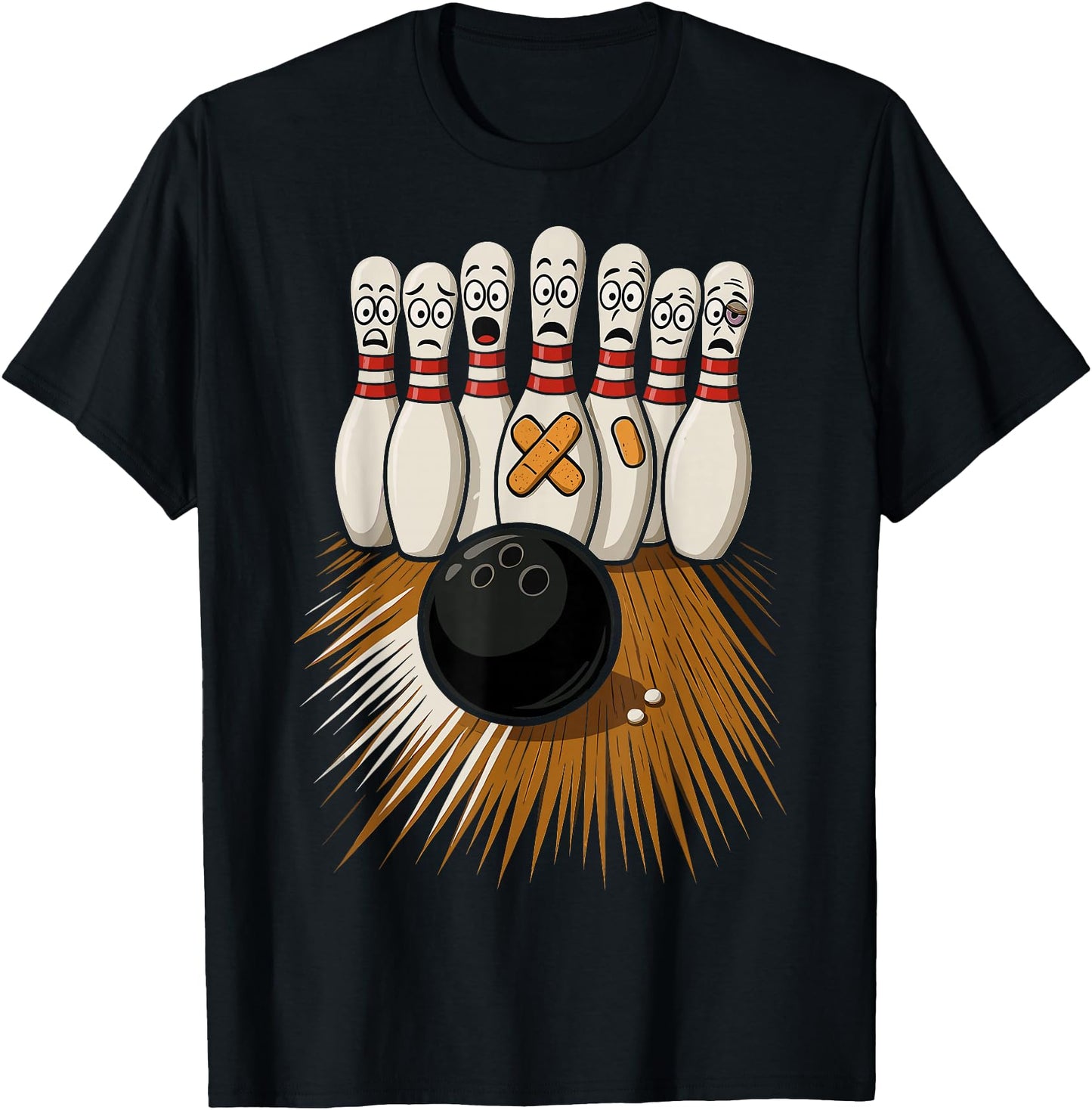 Funny Bowling Scared Bowling Pins Bowler