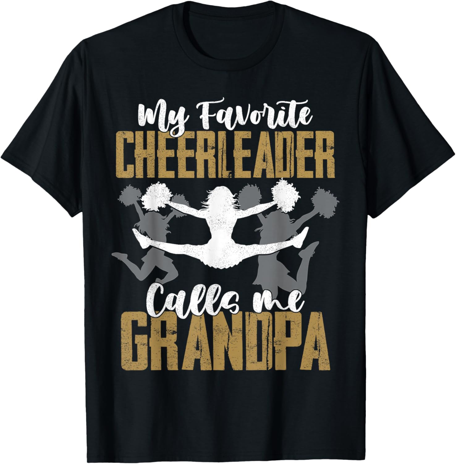 Funny Cheerleader Grandpa Shirt Cheerleading Grandpa Gift