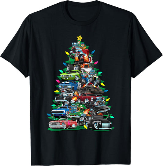 Car Madness Christmas Tree! Classic Muscle Cars and Hotrods