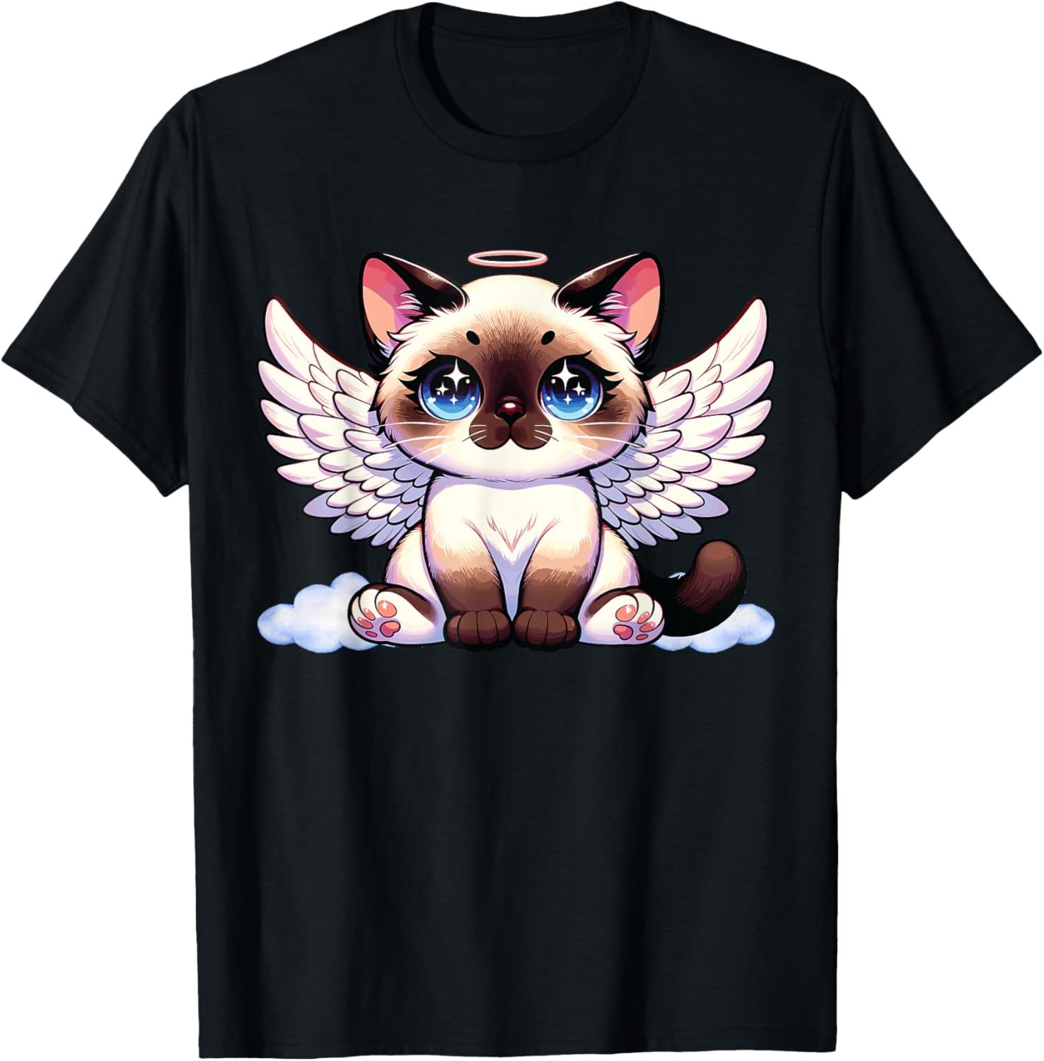 Angel Cat, Siamese Cat, Anime Angel Kitten