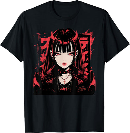 Goth Grunge Demon Anime Girl Waifu Horror Alt Aesthetic