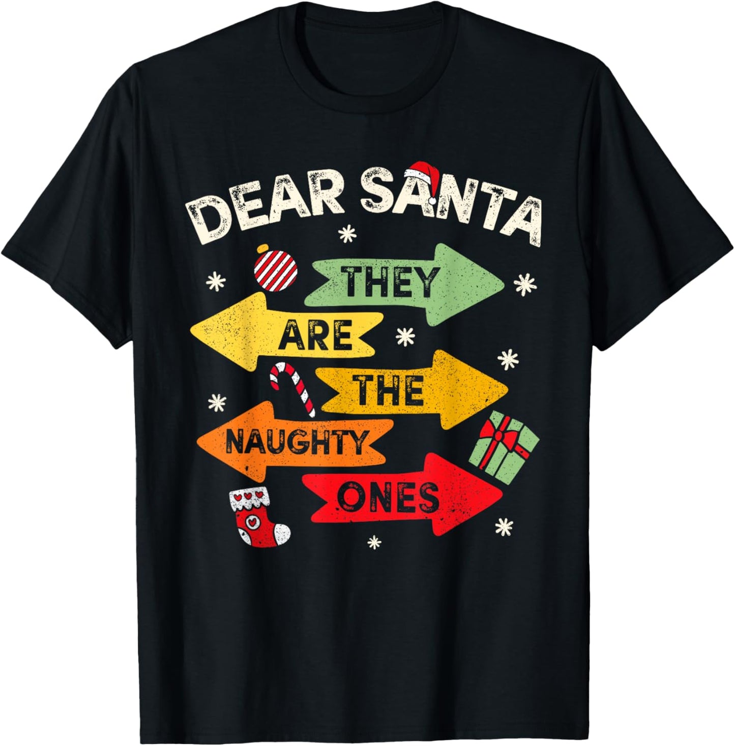 Dear Santa, They Are The Naughty Ones Signs Vintage Xmas