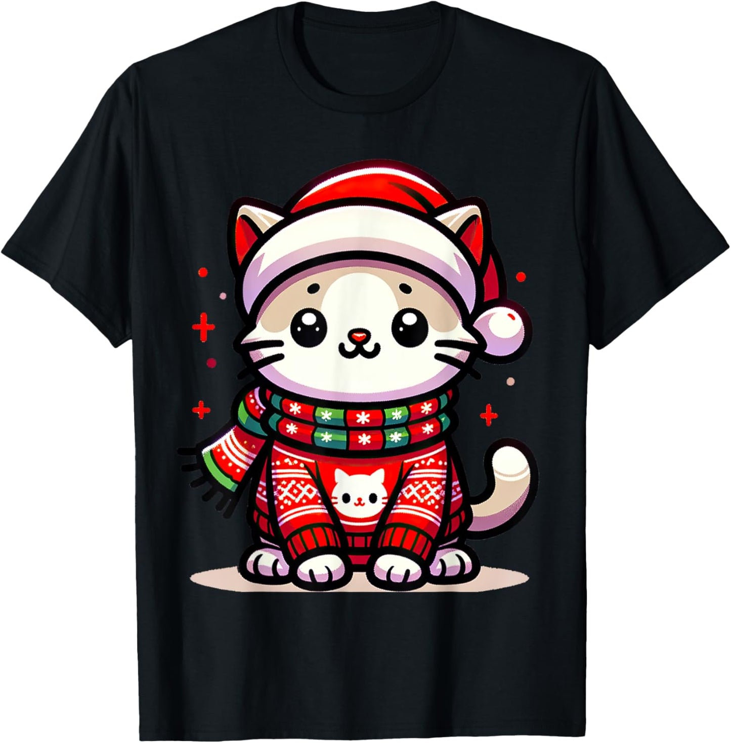 Christmas Cat Lover Funny Festive Holidays Cute Kitten Xmas Men Women Kids