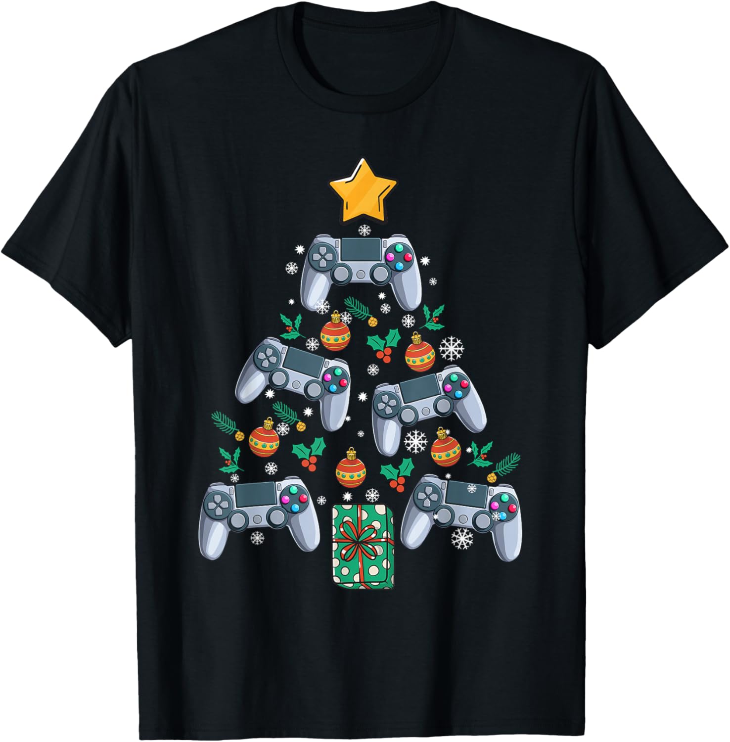 Video Controller Christmas Tree Funny Video Gamer Xmas Gift