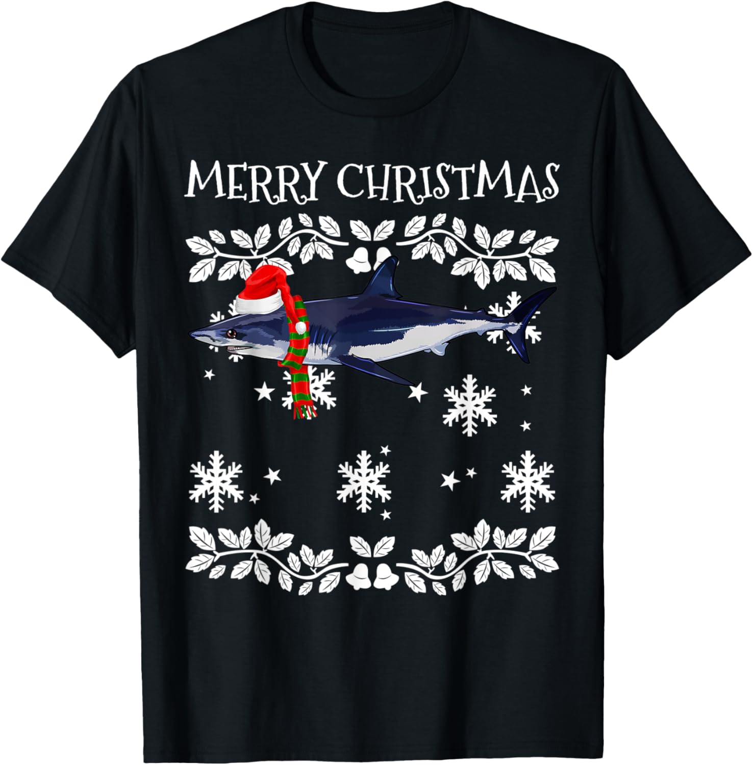 Merry Christmas Ornament Shortfin Mako Shark Ugly Xmas