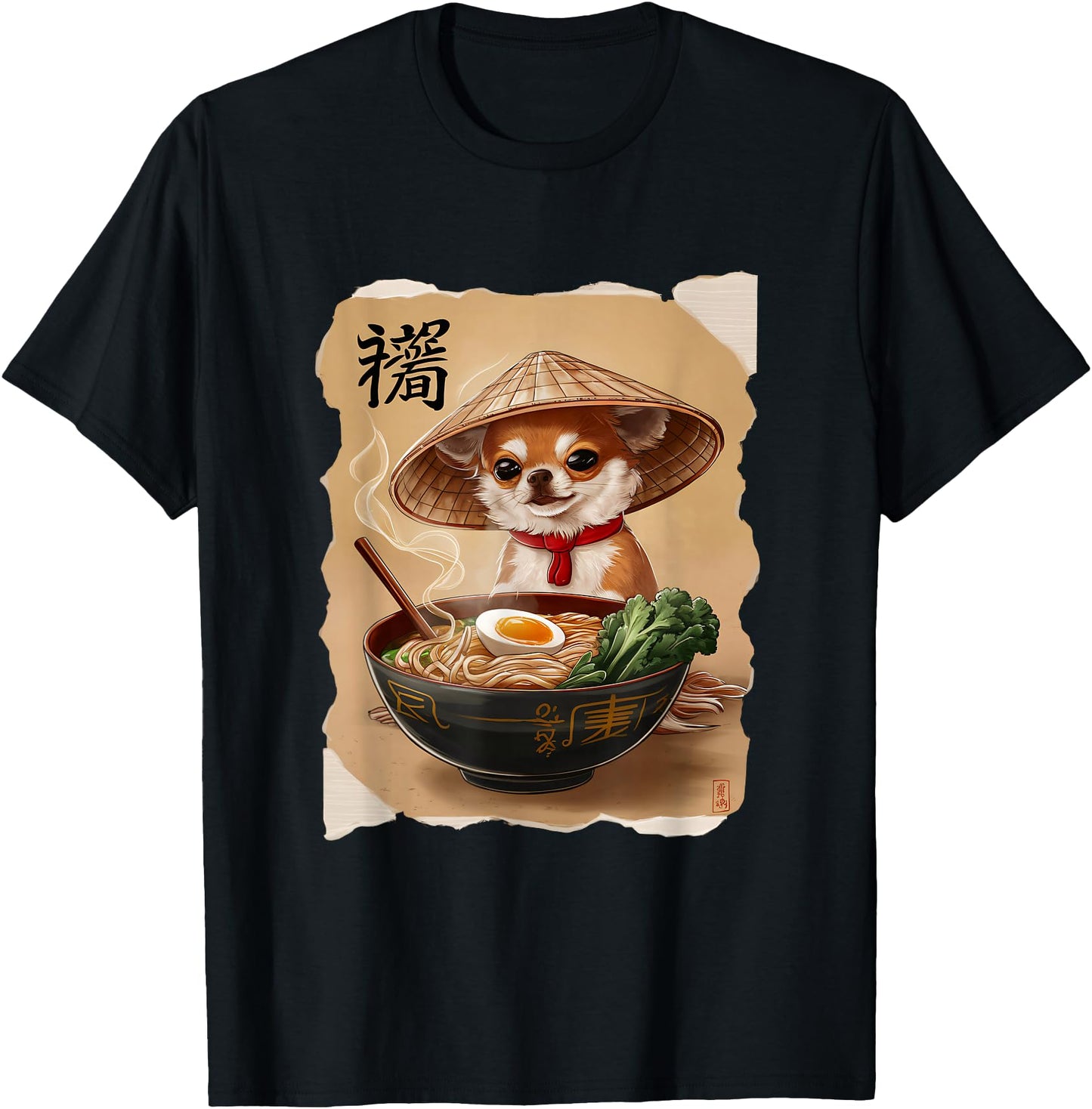 Men Woman Kawaii Eating Ramen Japanese Chihuahua
