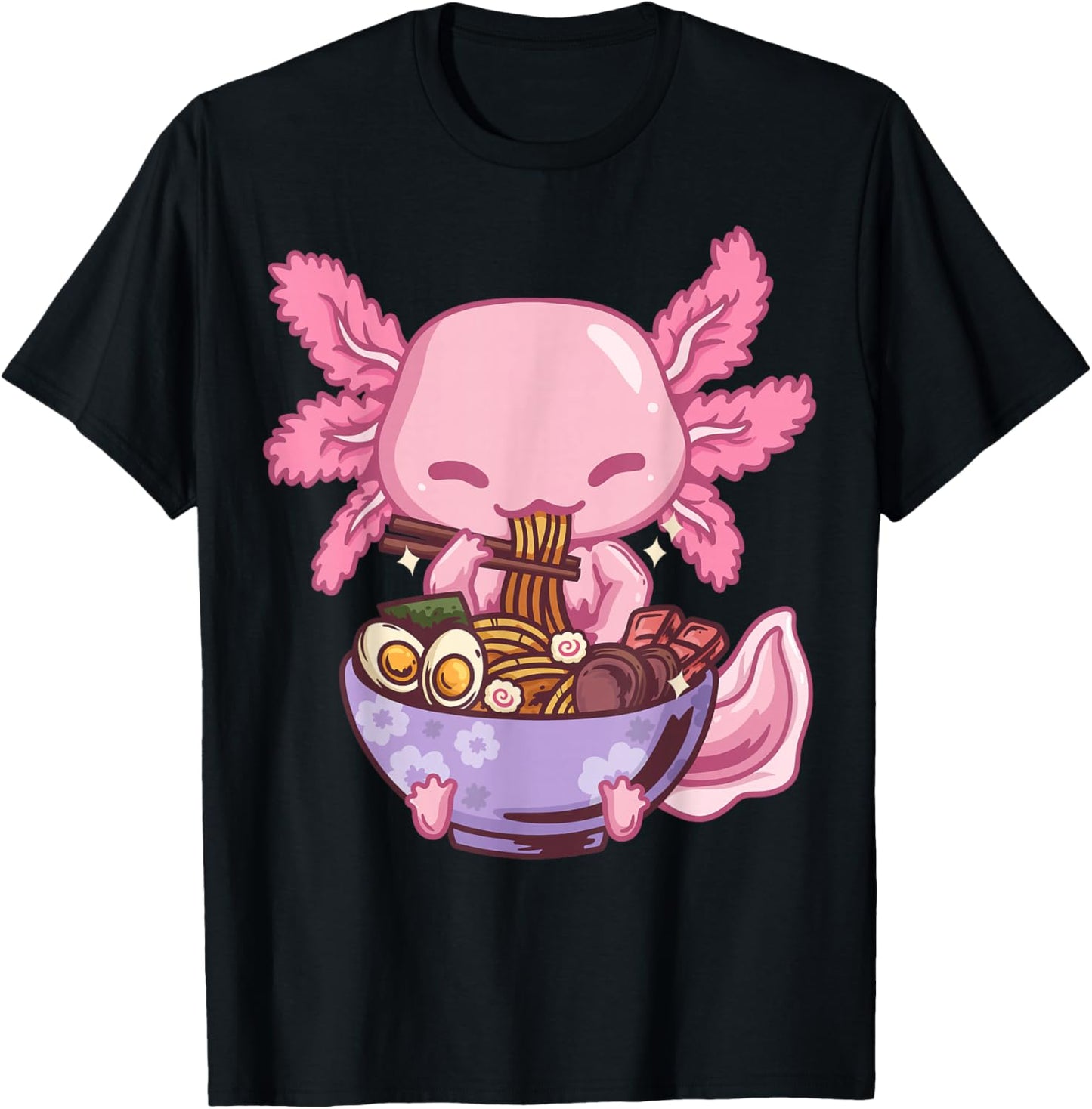 Axolotl Ramen Anime Kawaii Eating Girls Teens