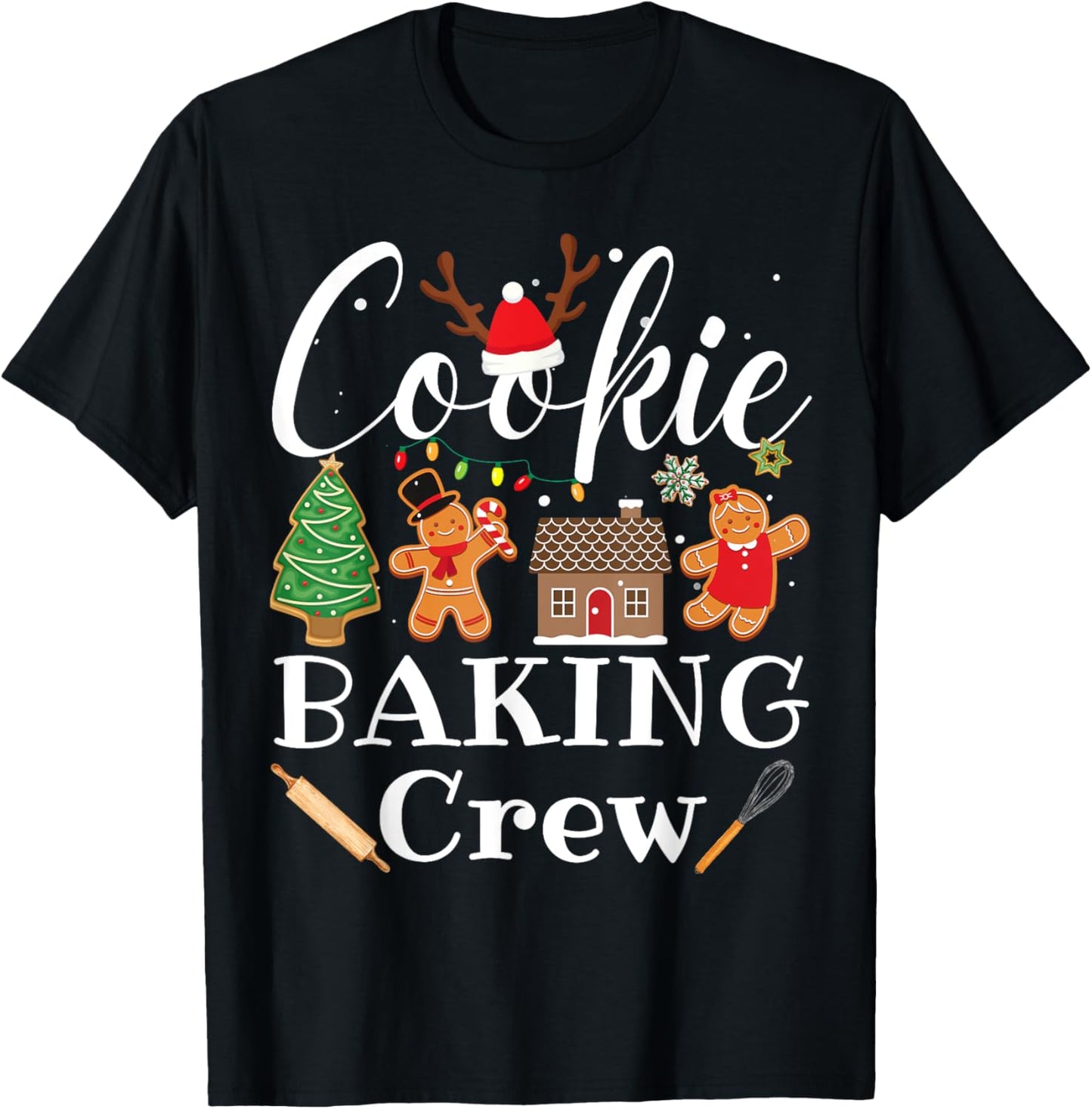 Christmas Cookie Baking Crew Family Baking Team Funny Cookie T-Shirt