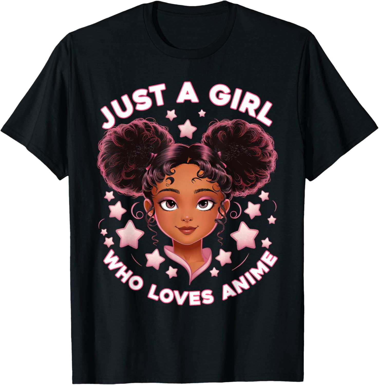 Just A Girl Who Loves Anime Otaku Merch African American