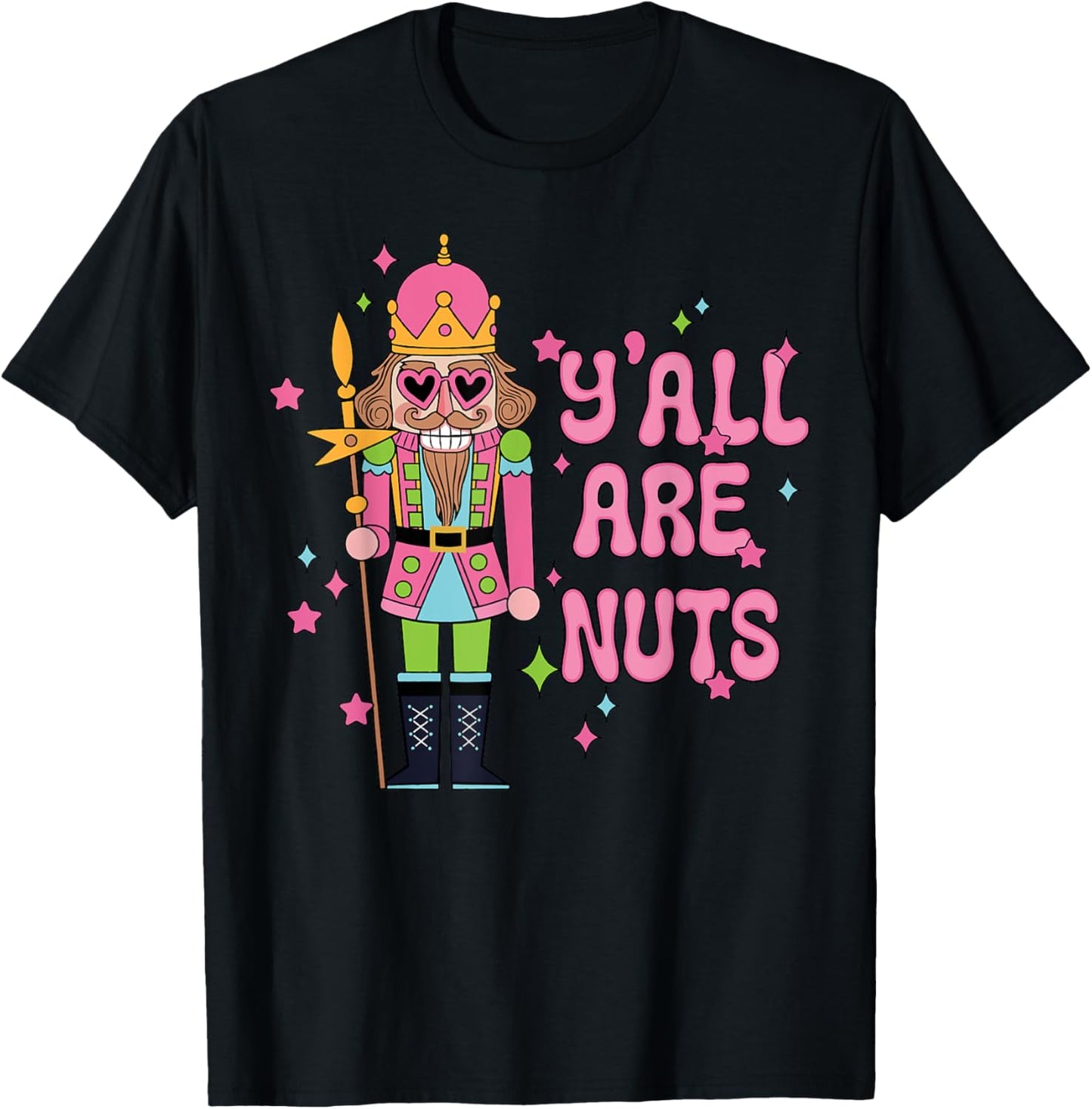 Y'all Are Nuts Nutcracker Merry Christmas Funny Xmas Pajamas