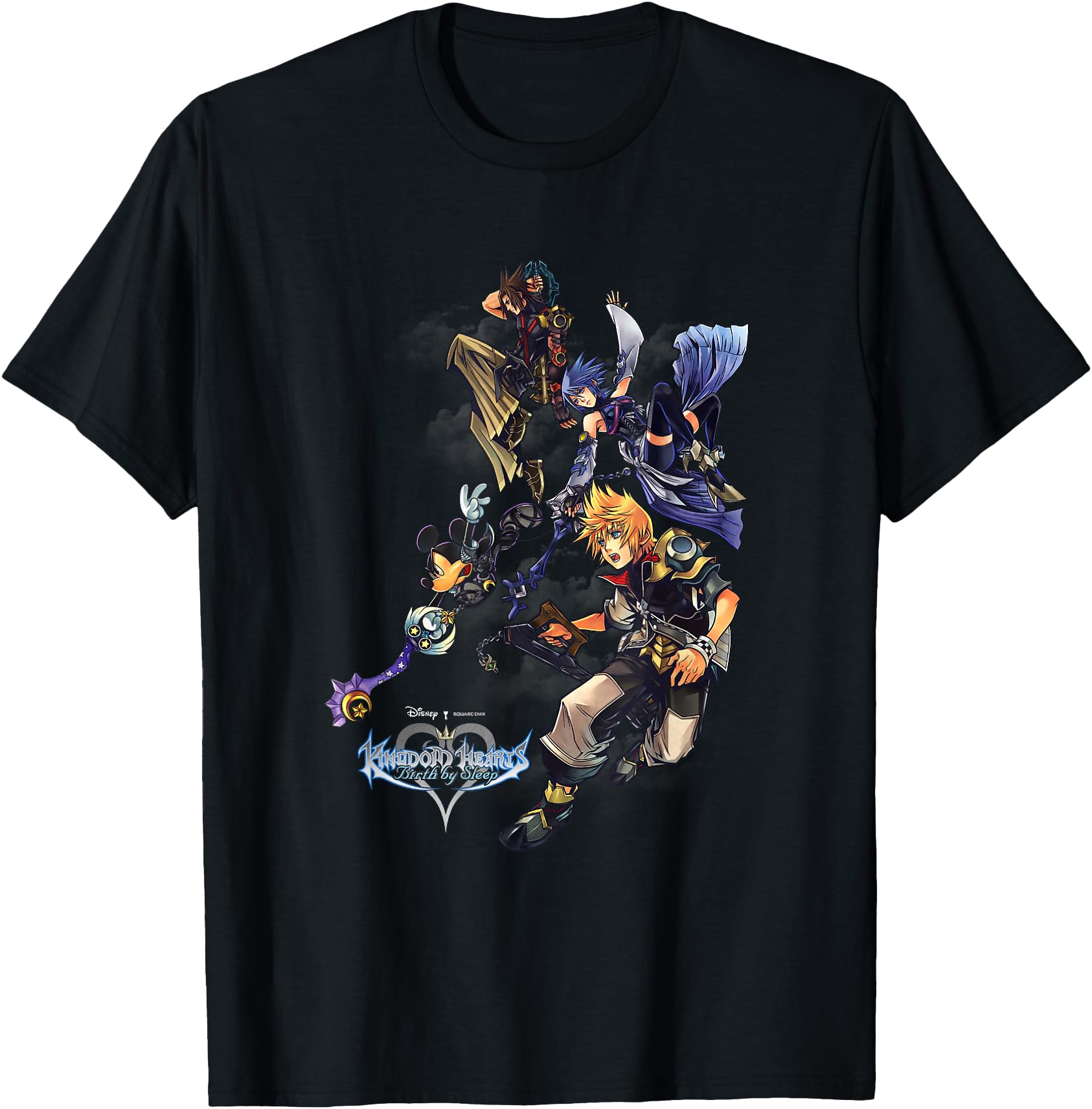 Disney Kingdom Hearts Mickey & Heroes Falling Group Shot