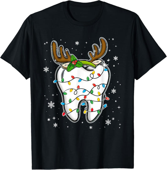 Christmas Dentist Dental Tooth Light Xmas