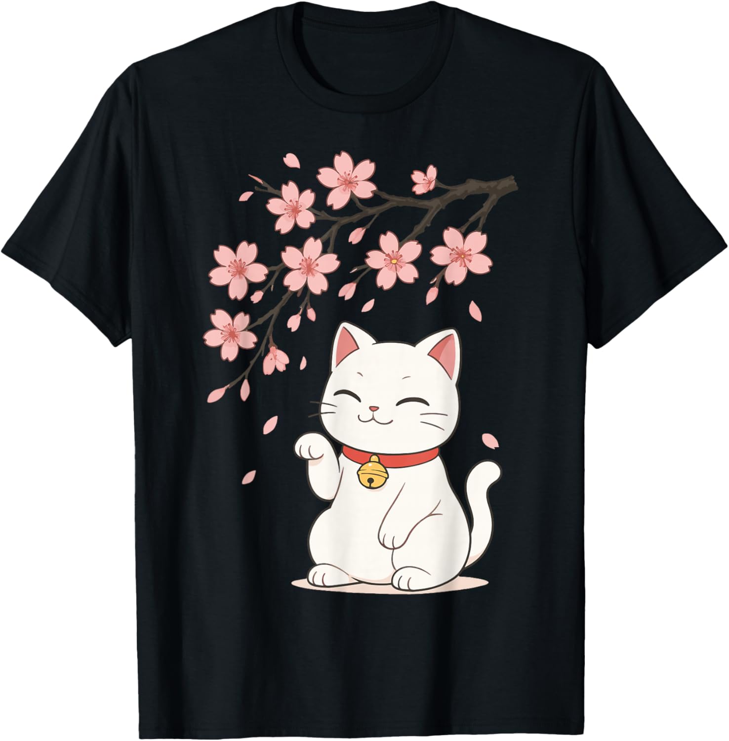 Cat Cherry Blossom Japan Anime