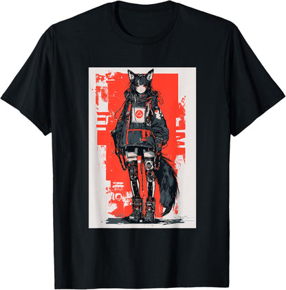 Anime Manga Cyberpunk Aesthetic Techwear Harajuku Kitsune