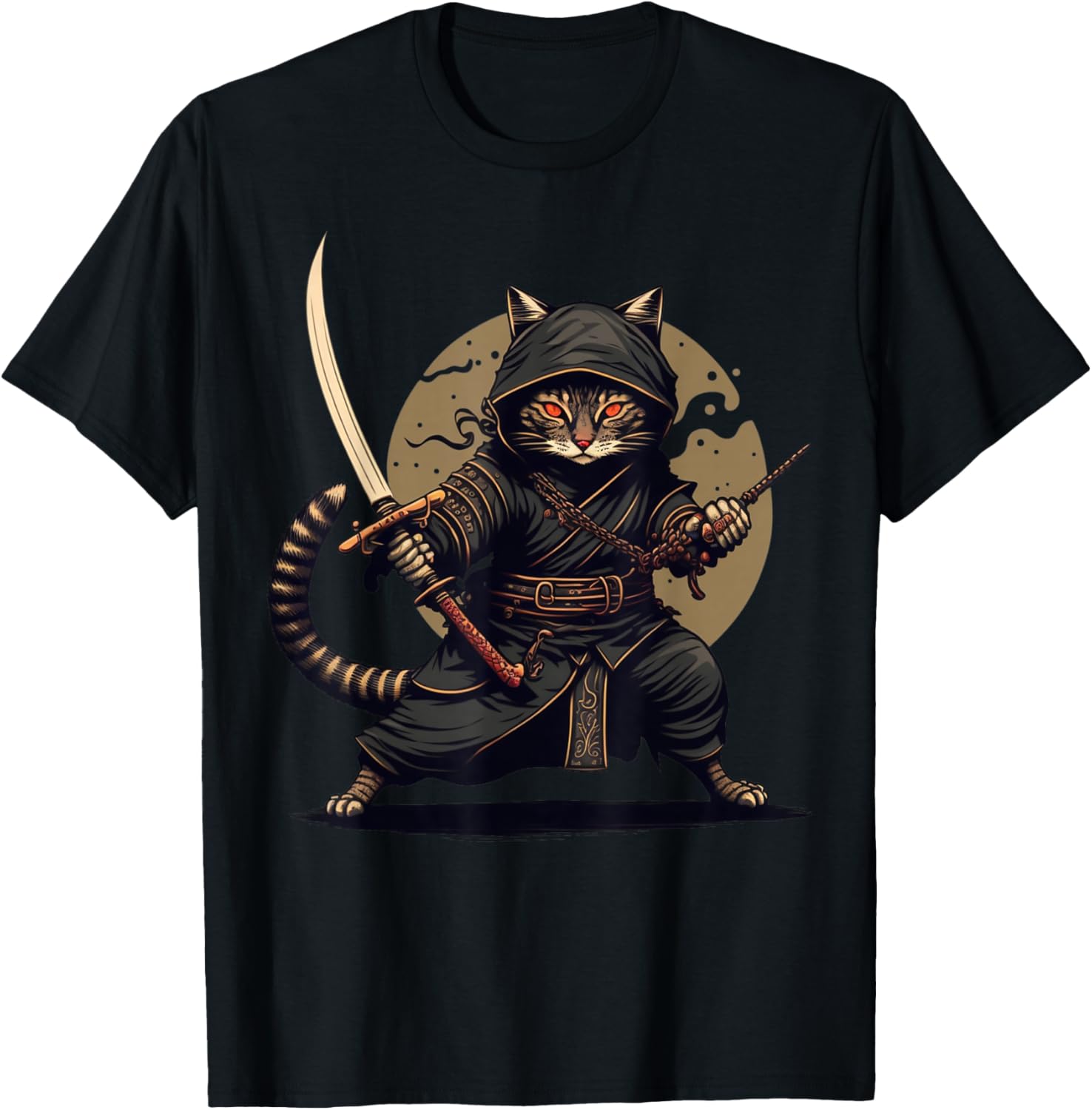 Ninja Cat Japanese Samurai Cat Cool Anime Kawaii Catzilla