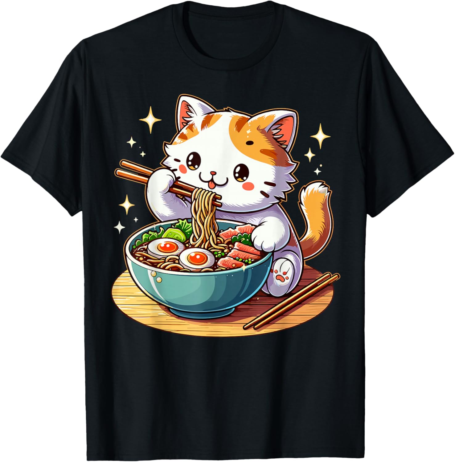 Cat Ramen Noodles Anime Kawaii Japanese Cat