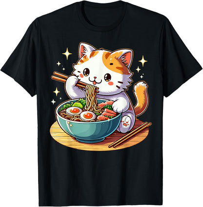 Cat Ramen Noodles Anime Kawaii Japanese Cat