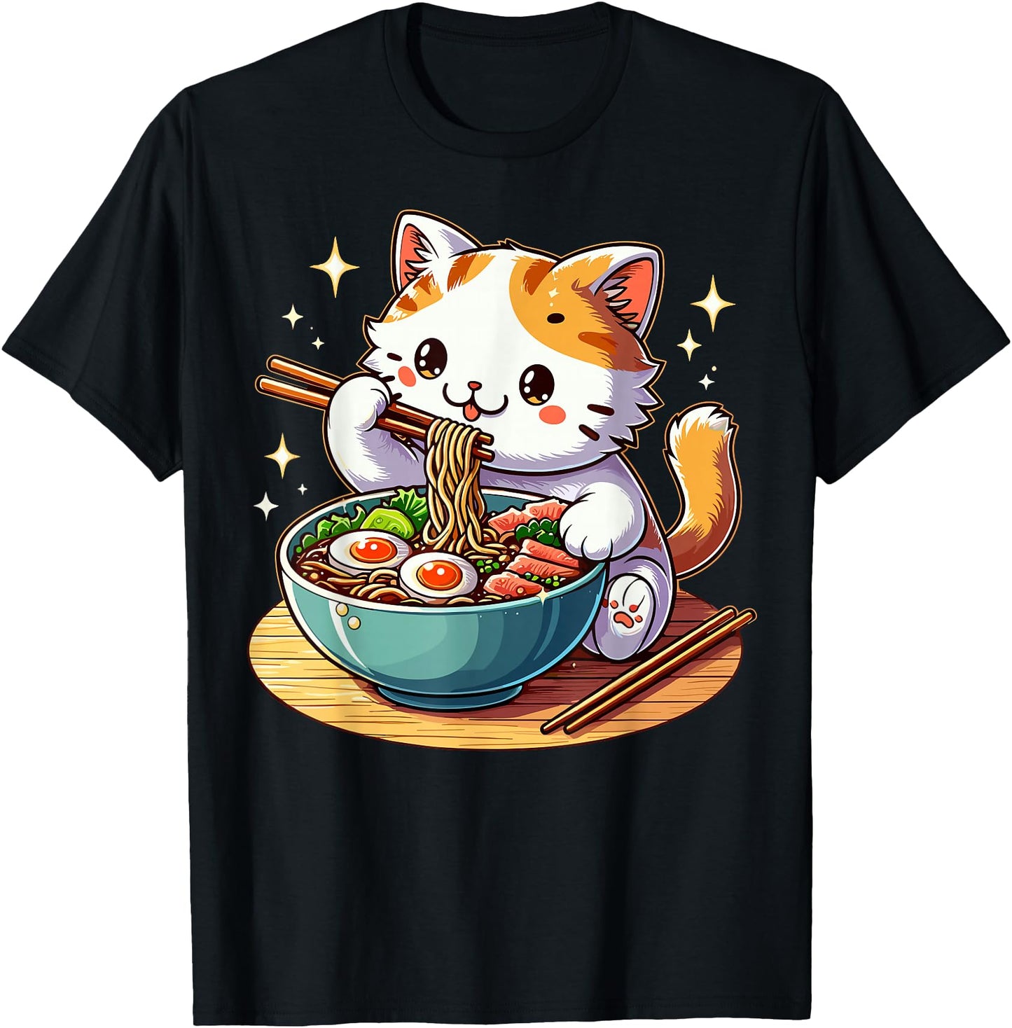 Cat Ramen Noodles Anime Kawaii Japanese Cat