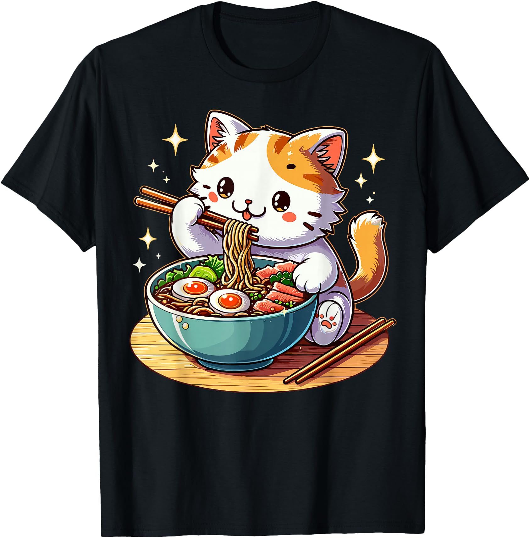 Cat Ramen Noodles Anime Kawaii Japanese Cat