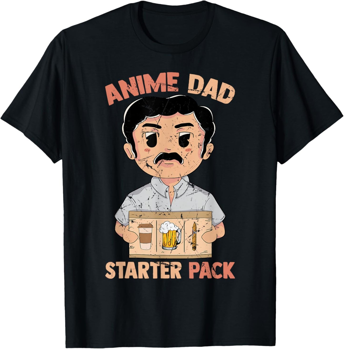 Anime Dad Starter Pack - Cute Kawaii Chibi - Manga Otaku