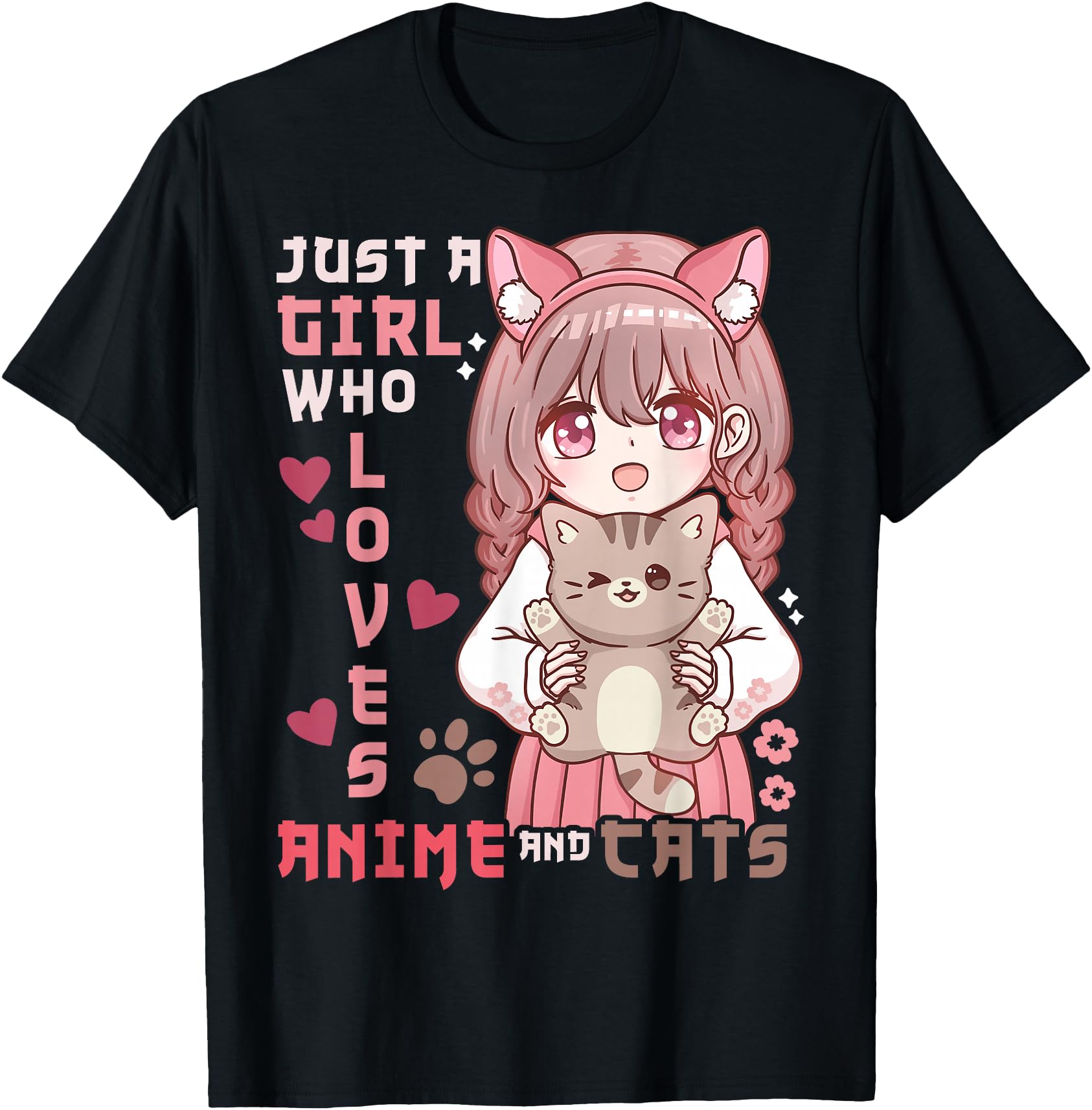 Anime Cat Girl Just a Girl Who Loves Anime and Cats